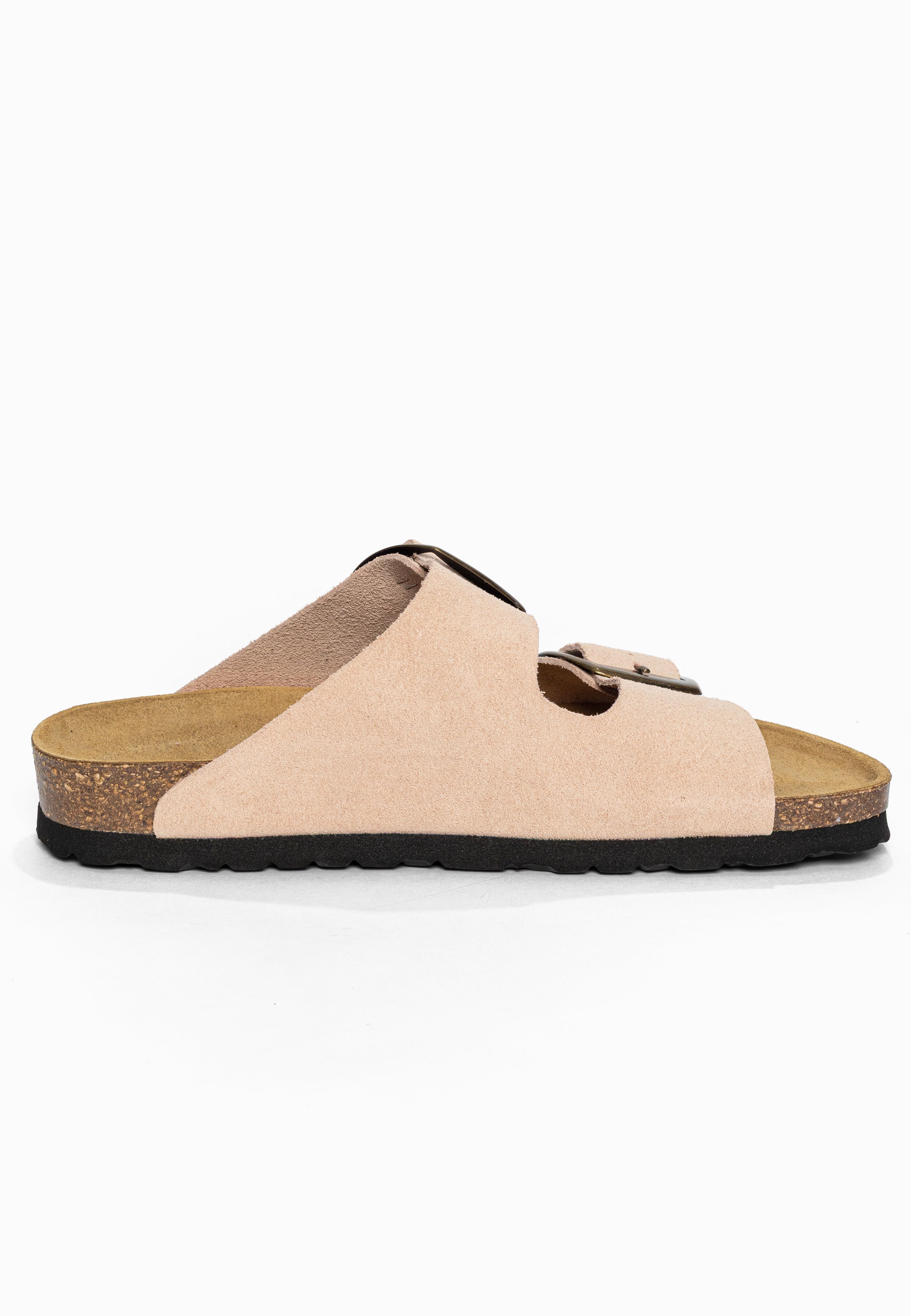 Sandales 2 Brides Alicante Pêche en Cuir Suédé Bayton pour Femme