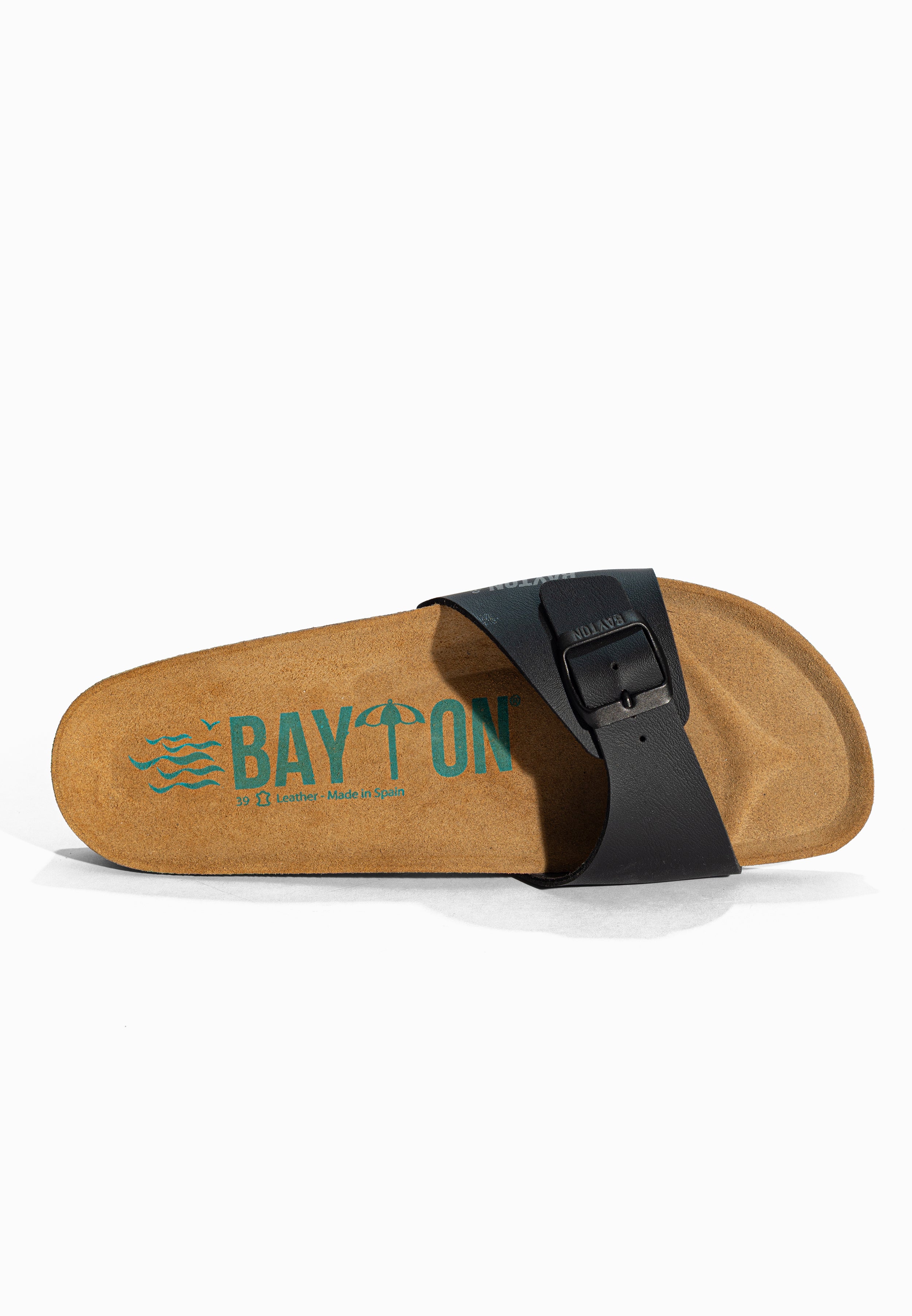 Sandales 1 Bride Zephyr Noir Bayton pour Femme