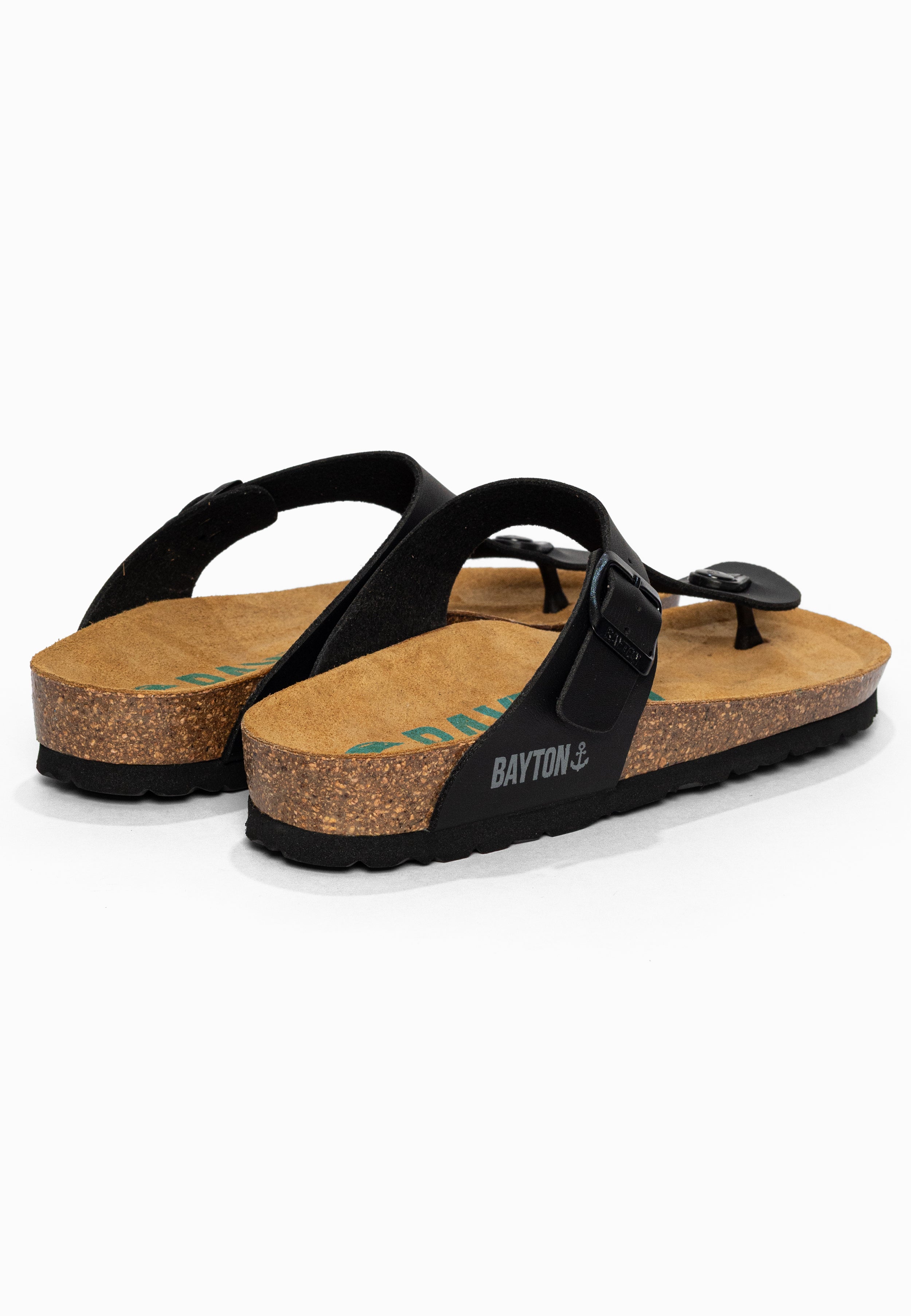 Sandales à Entre-doigts Mercure Noir Bayton pour Femme