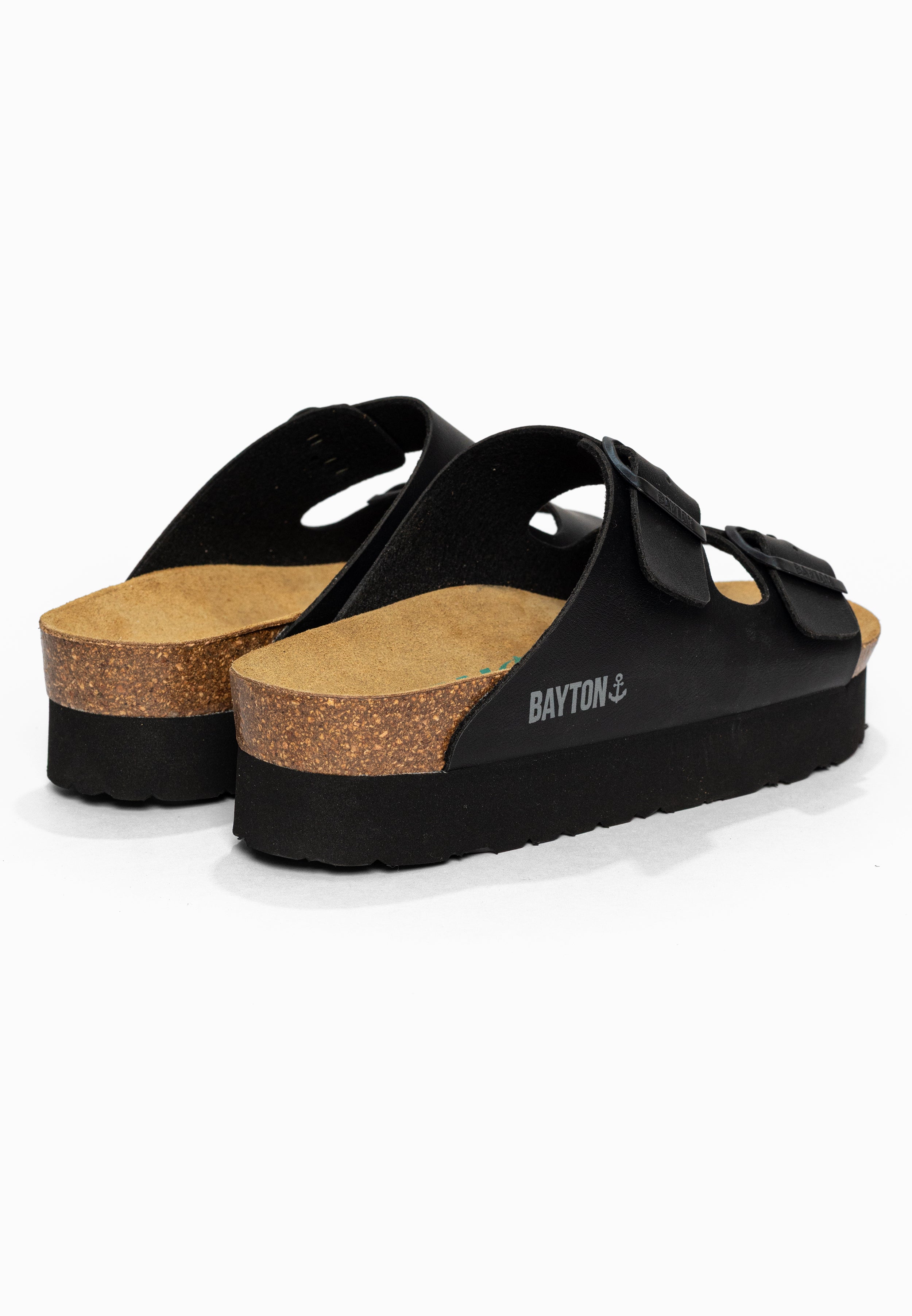 Sandales à Plateforme Japet Noir Bayton pour Femme