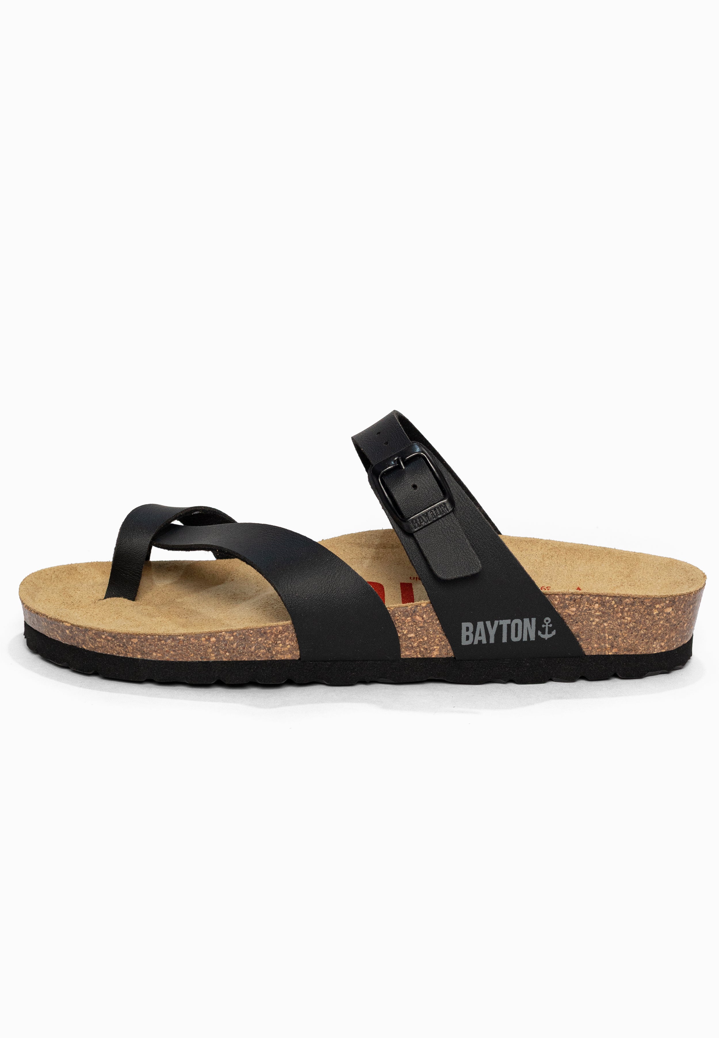 Sandales à Entre-doigts Diane Noir Bayton pour Femme