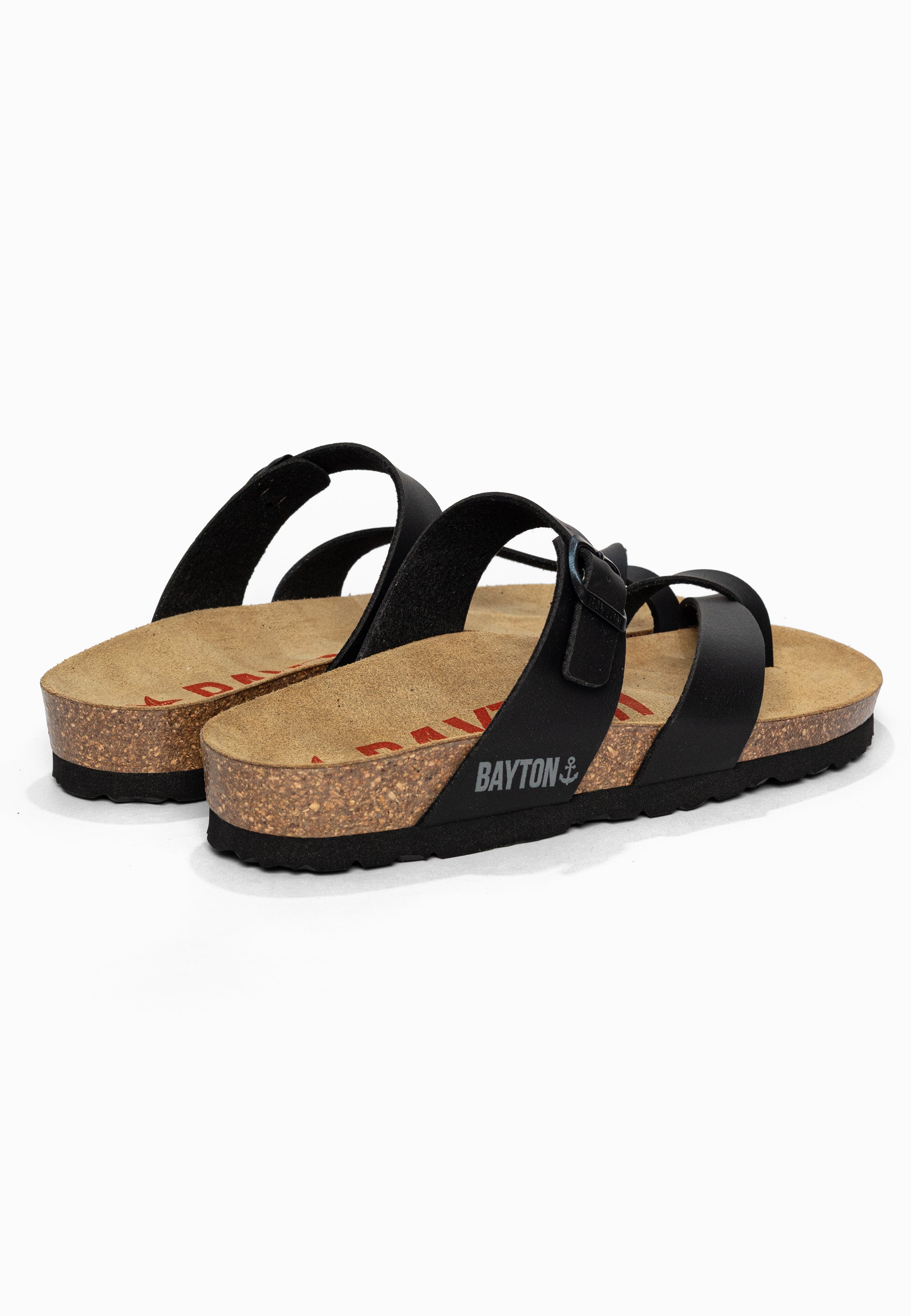 Sandales à Entre-doigts Diane Noir Bayton pour Femme