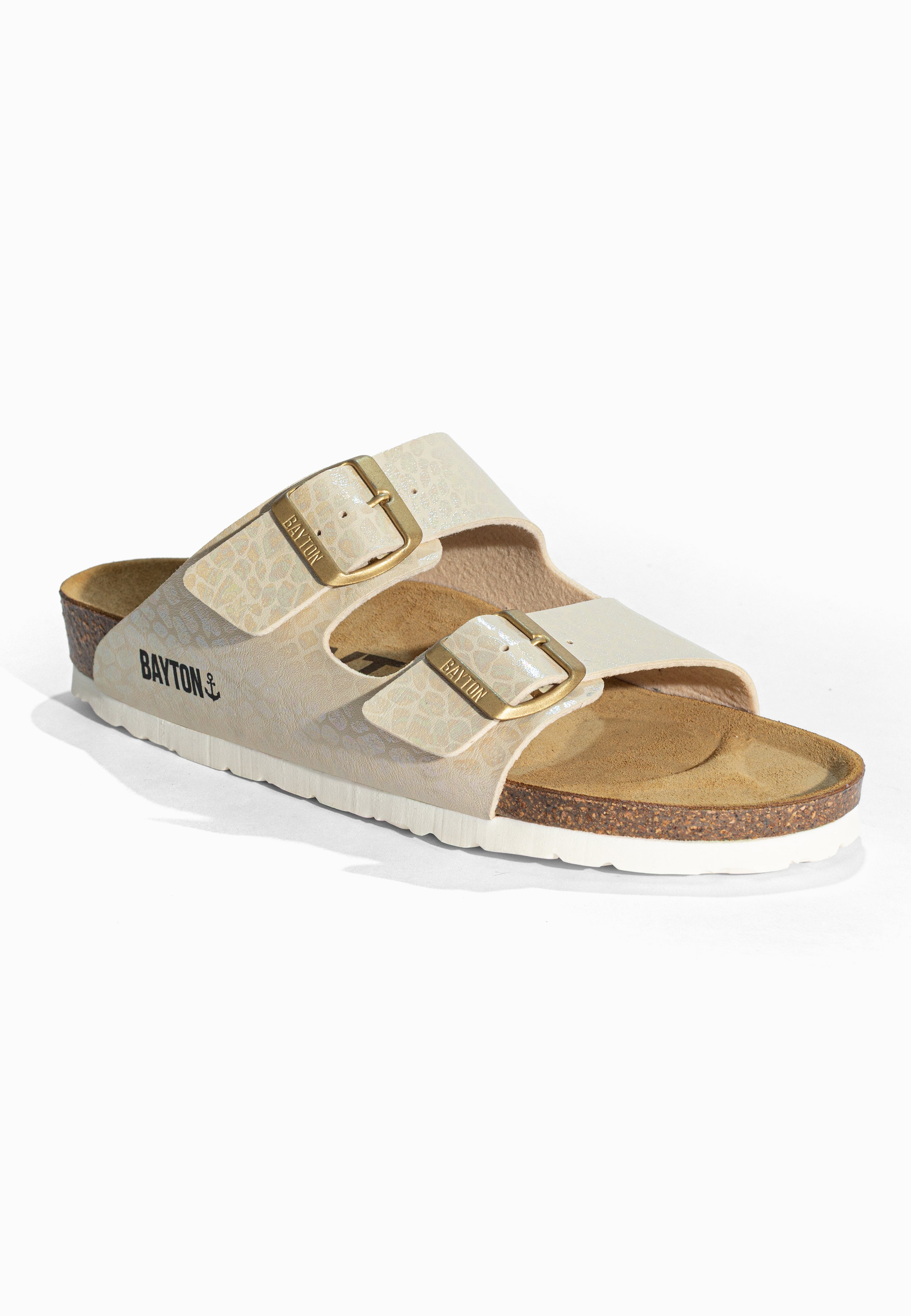 Sandales 2 Brides Atlas Beige Bayton pour Femme