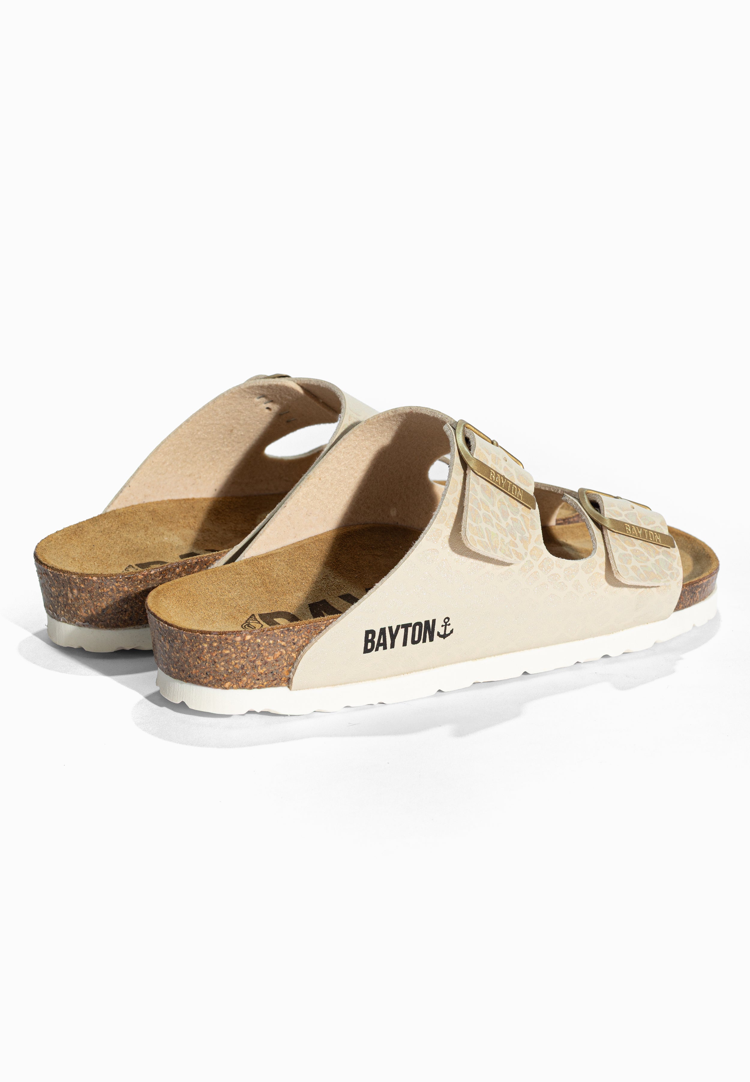 Sandales 2 Brides Atlas Beige Bayton pour Femme