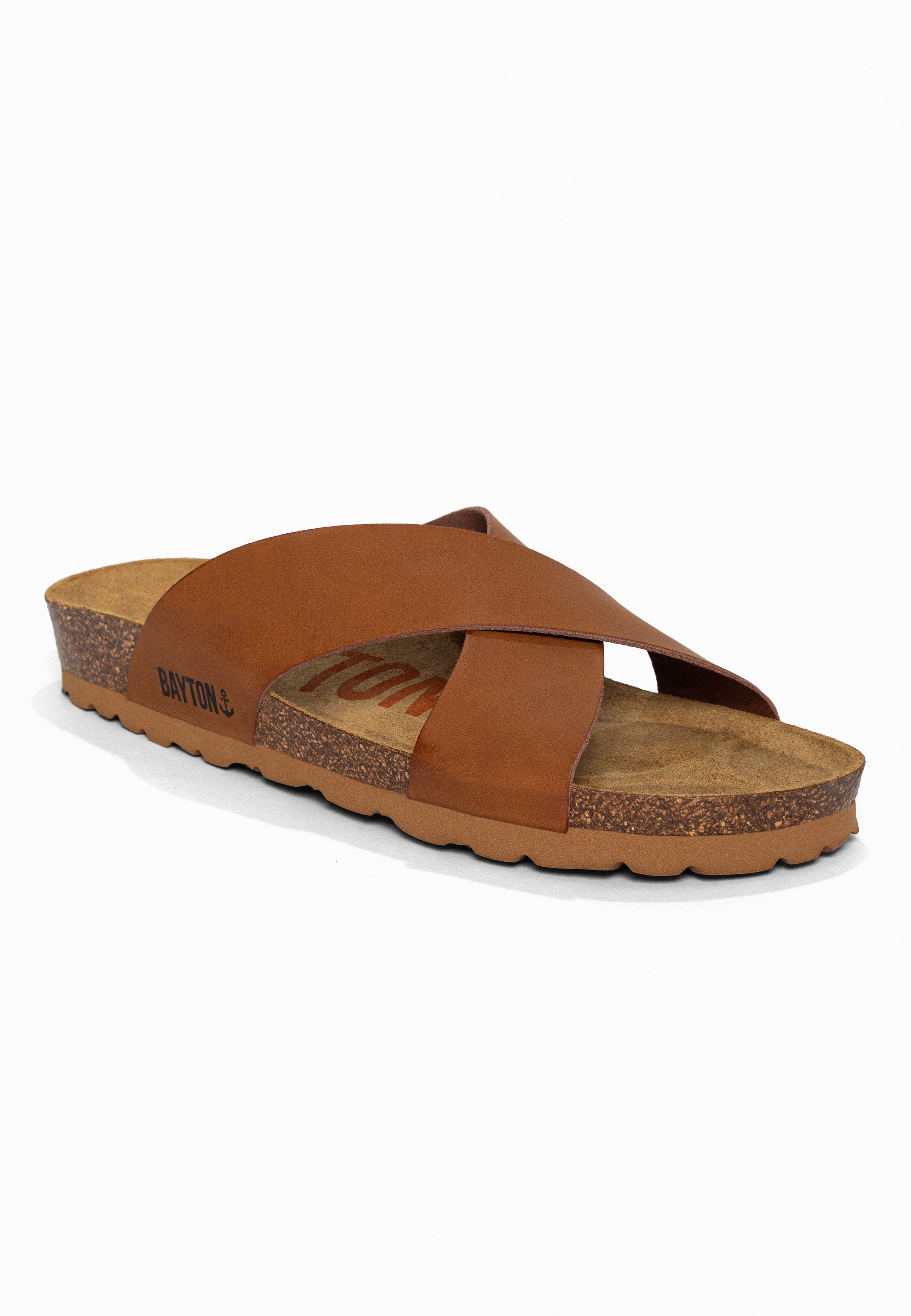 Sandales 2 Brides Gomera Camel Bayton pour Femme