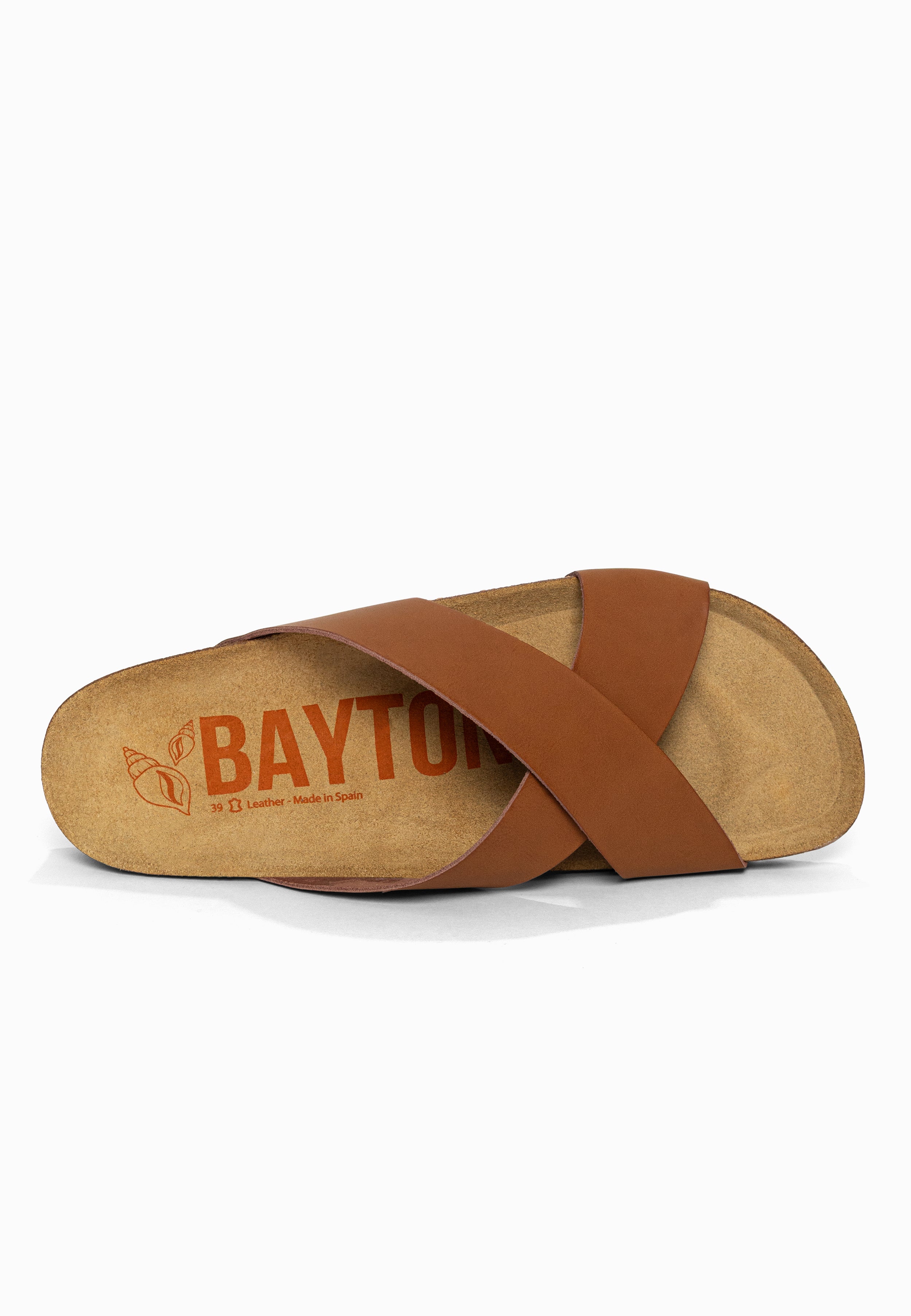 Sandales 2 Brides Gomera Camel Bayton pour Femme