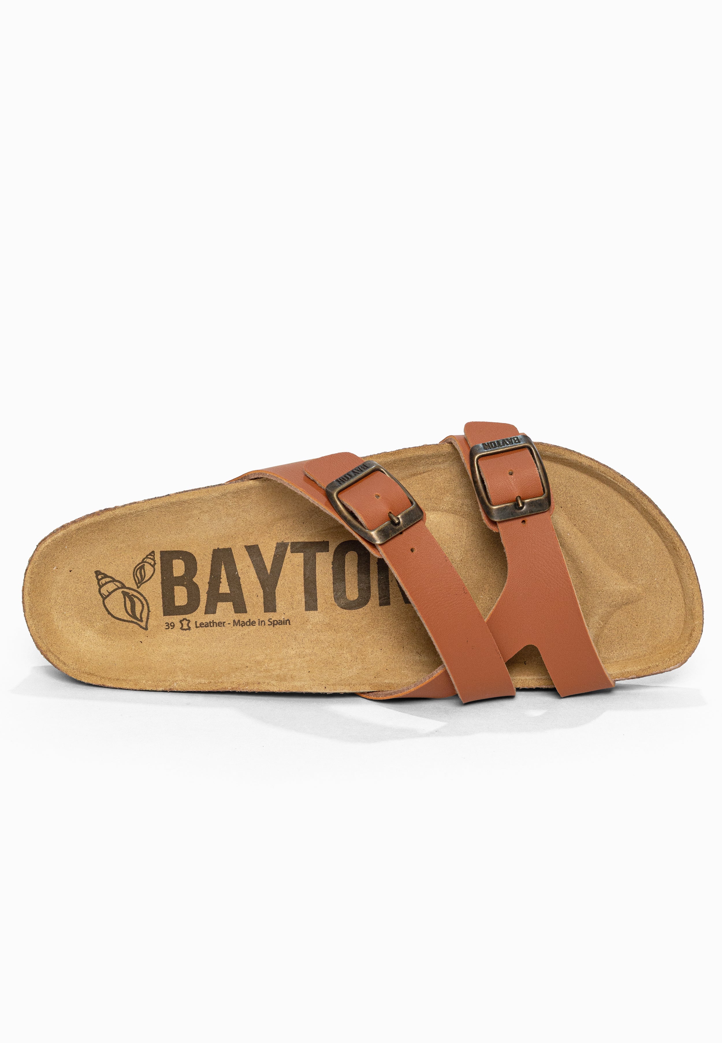 Sandales 2 Brides Cleo Camel Bayton pour Femme