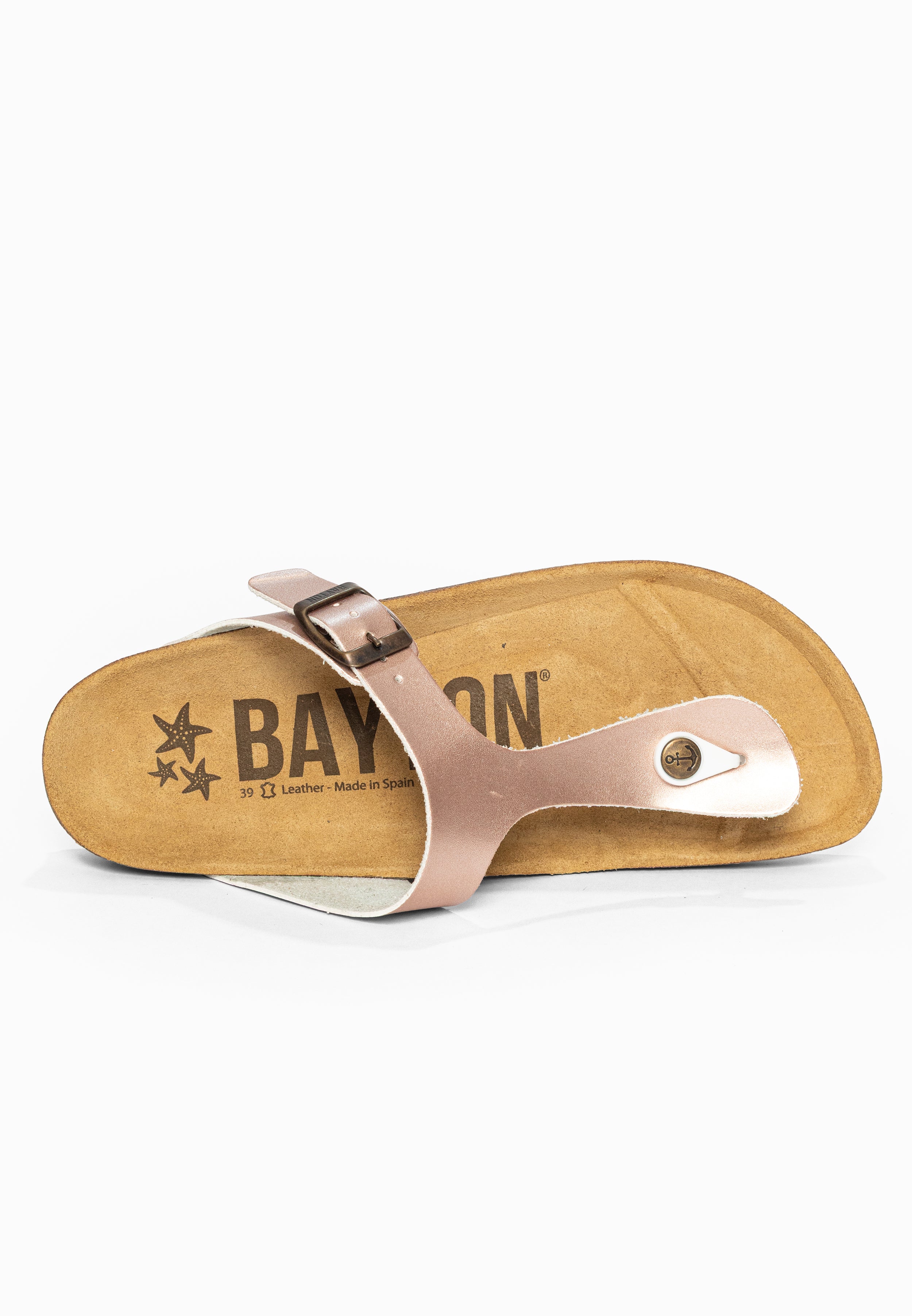 Sandales à Entre-doigts Mercure Rose gold Bayton pour Femme