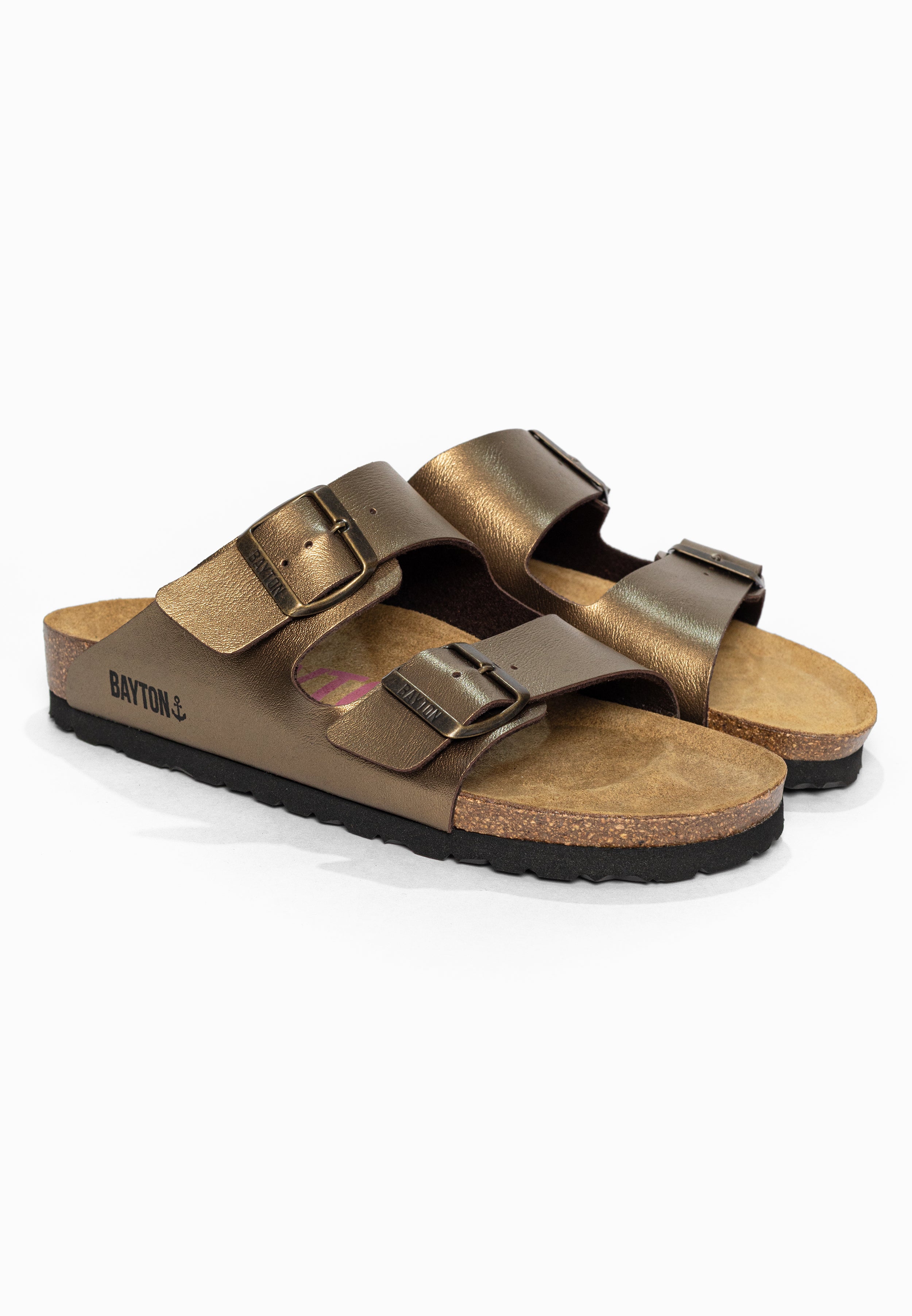 Sandales 2 Brides Atlas Bronze Bayton pour Femme