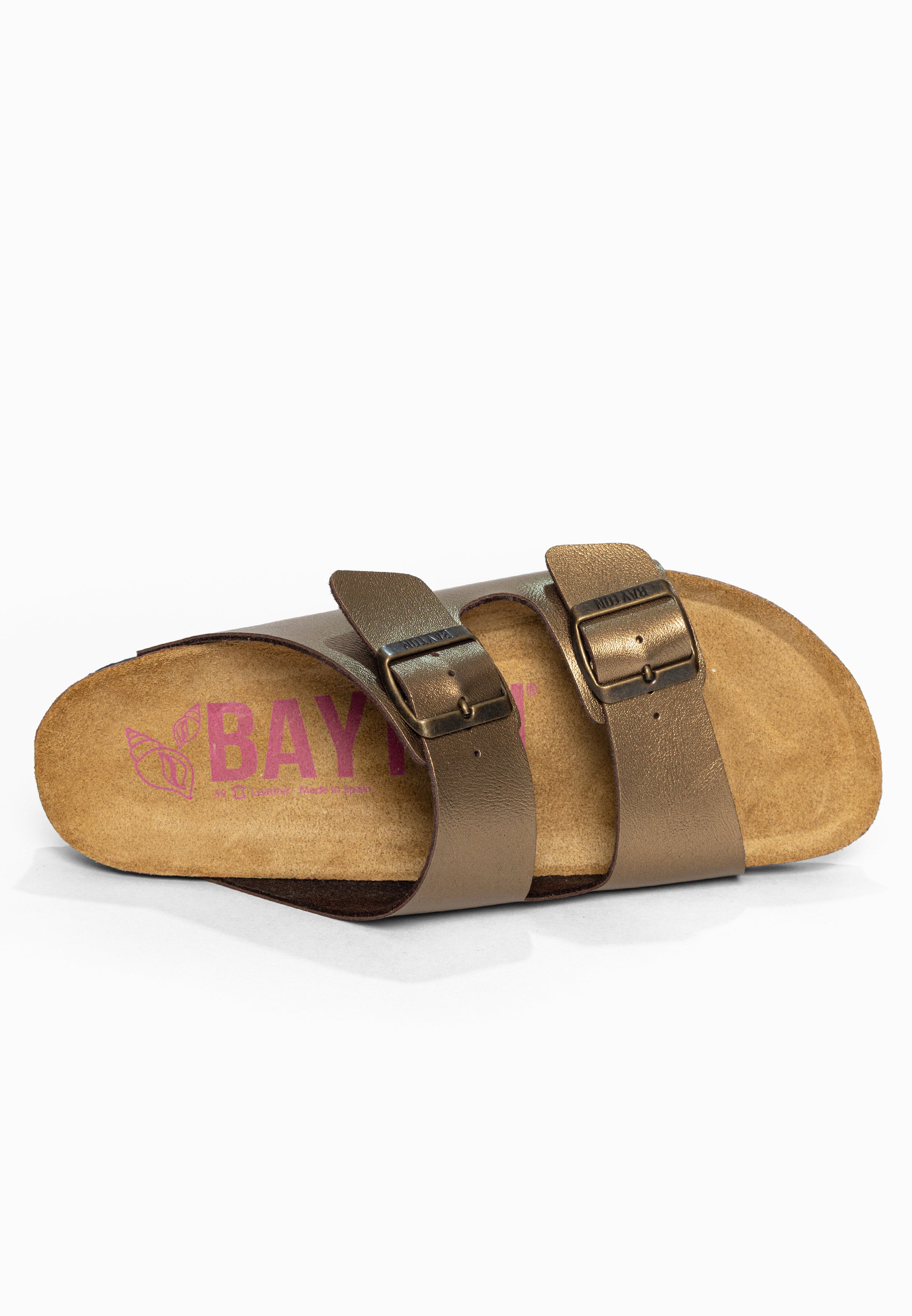Sandales 2 Brides Atlas Bronze Bayton pour Femme