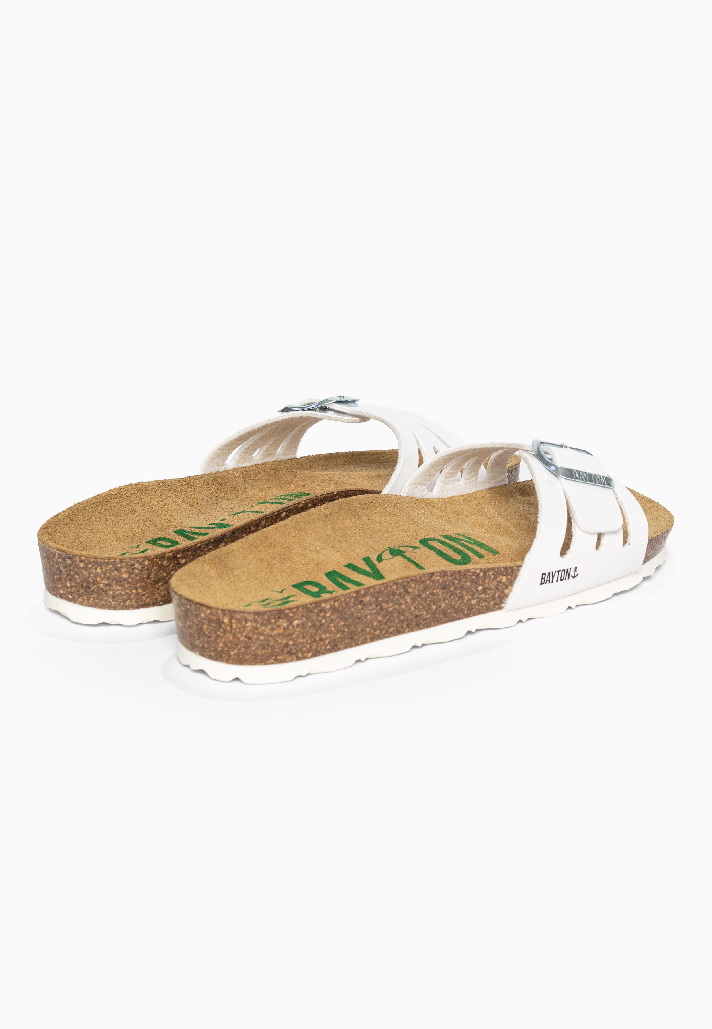 Sandales 1 Bride Athena Blanc Bayton pour Femme