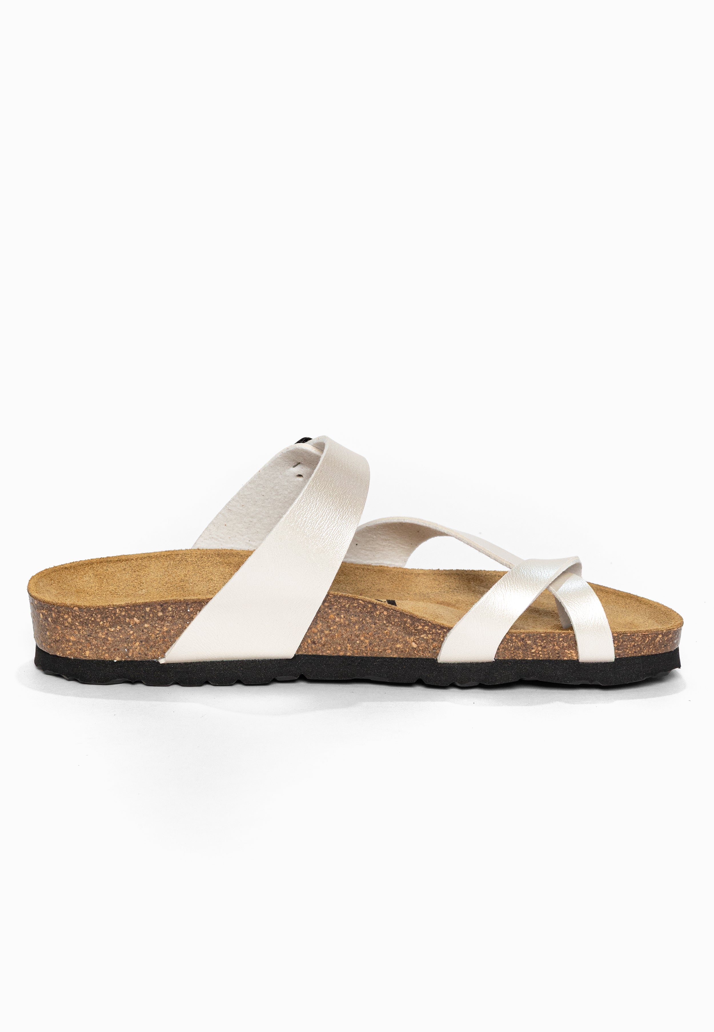 Sandales à Entre-doigts Diane Argent Bayton pour Femme