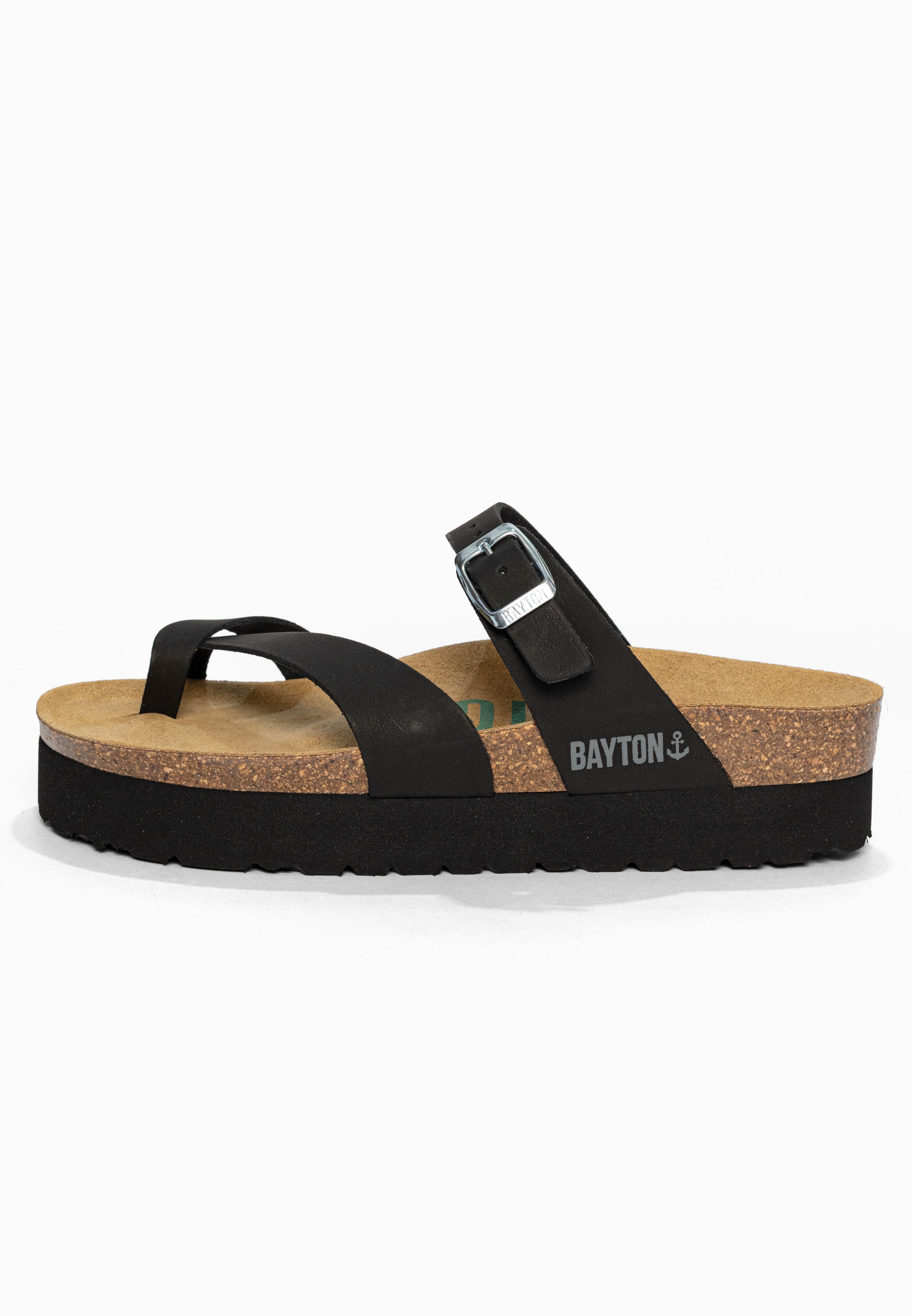 Sandales à Plateforme Andromac Noir Bayton pour Femme
