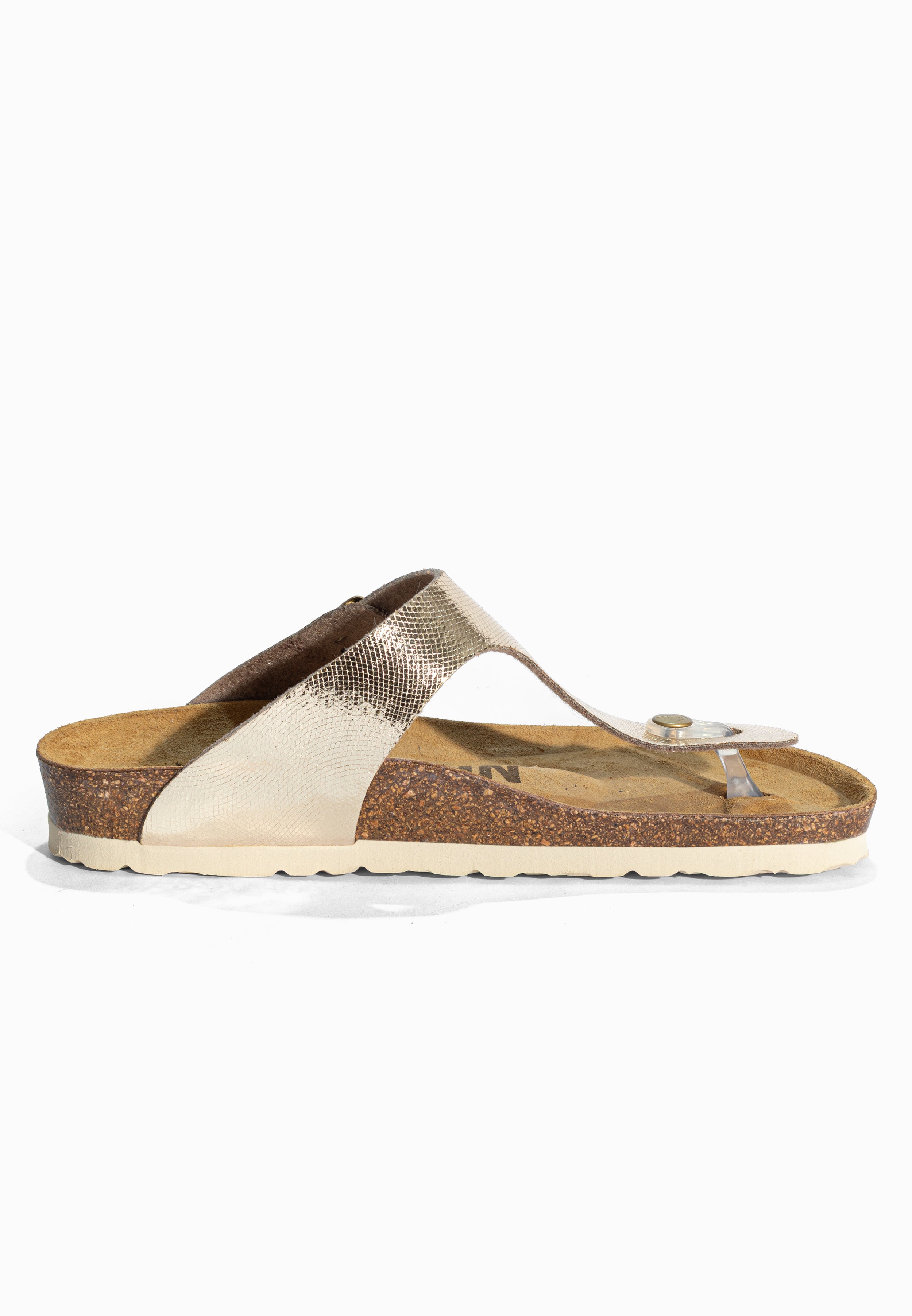 Sandales à Entre-doigts Mercure Or Bayton pour Femme