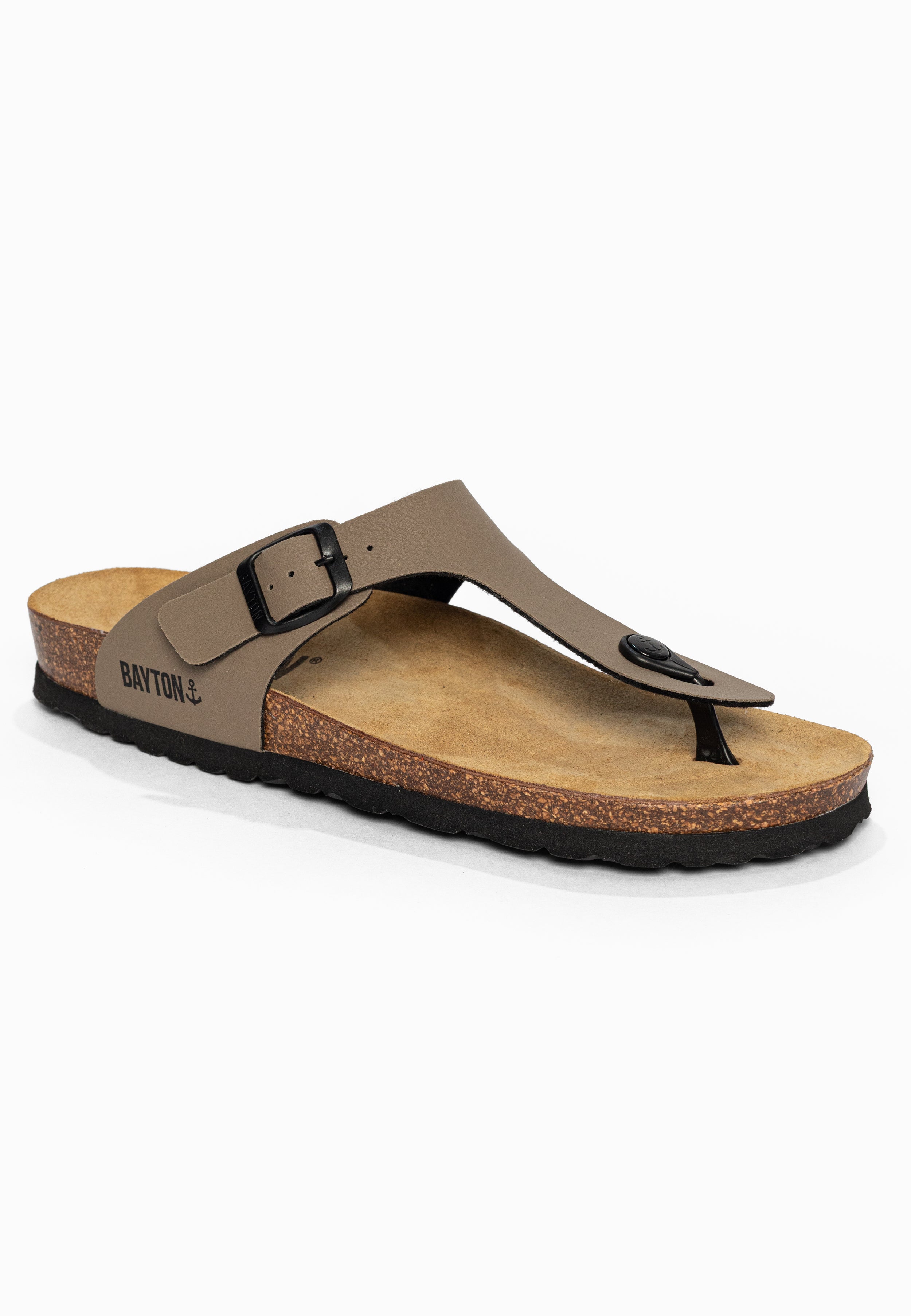 Sandales à Entre-doigts Mercure Taupe Bayton pour Homme