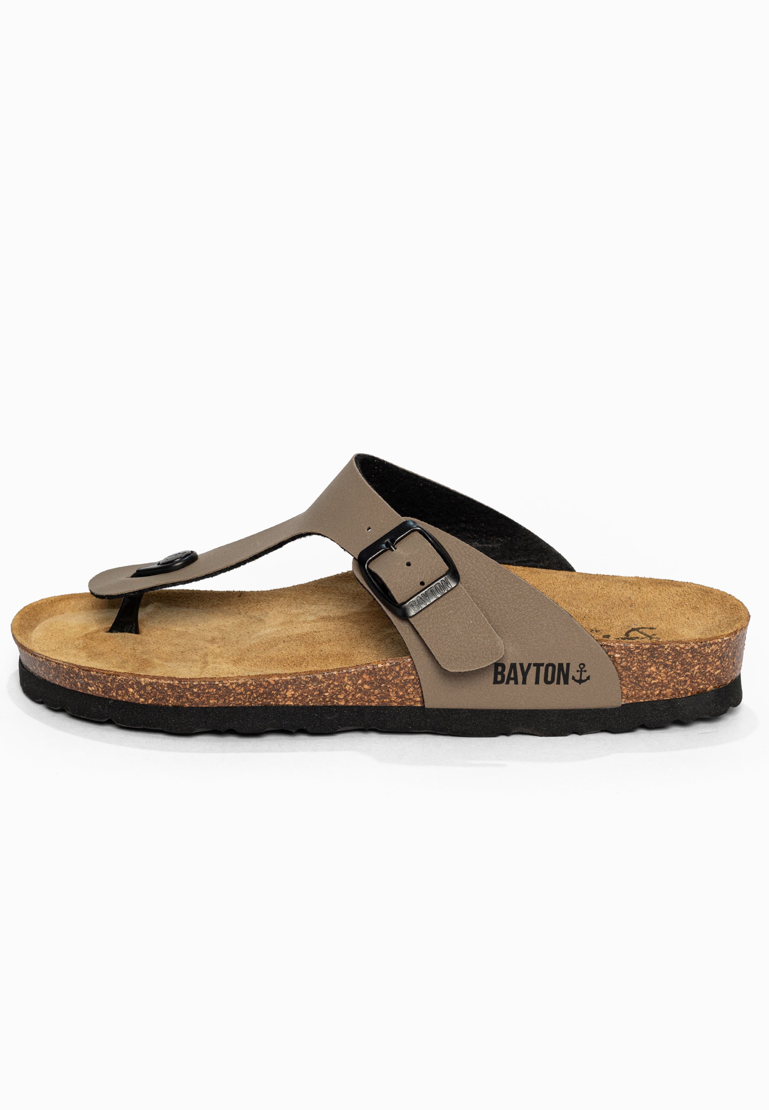 Sandales à Entre-doigts Mercure Taupe Bayton pour Homme
