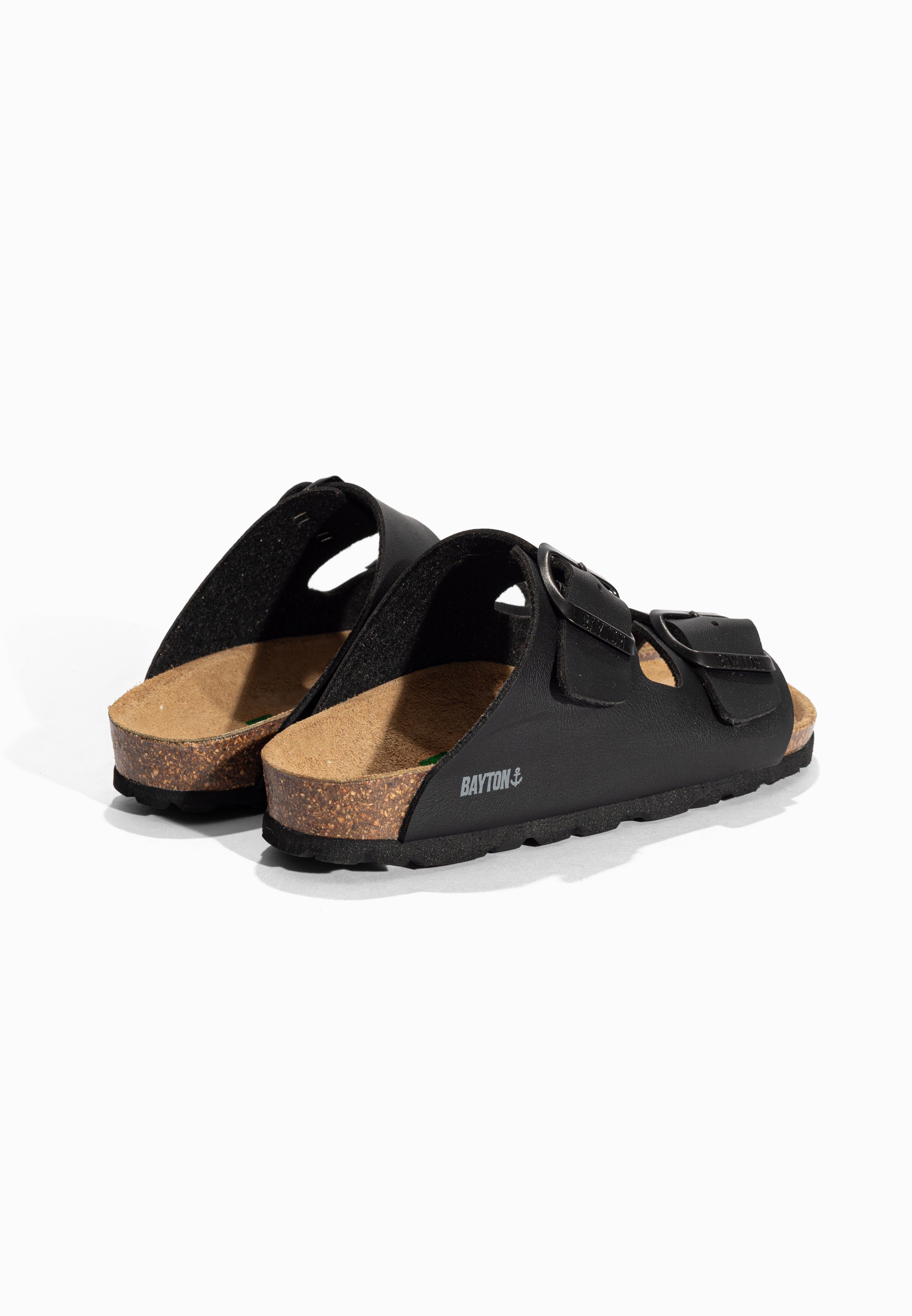 Sandales 2 Brides Atlas Noir Bayton pour Enfant