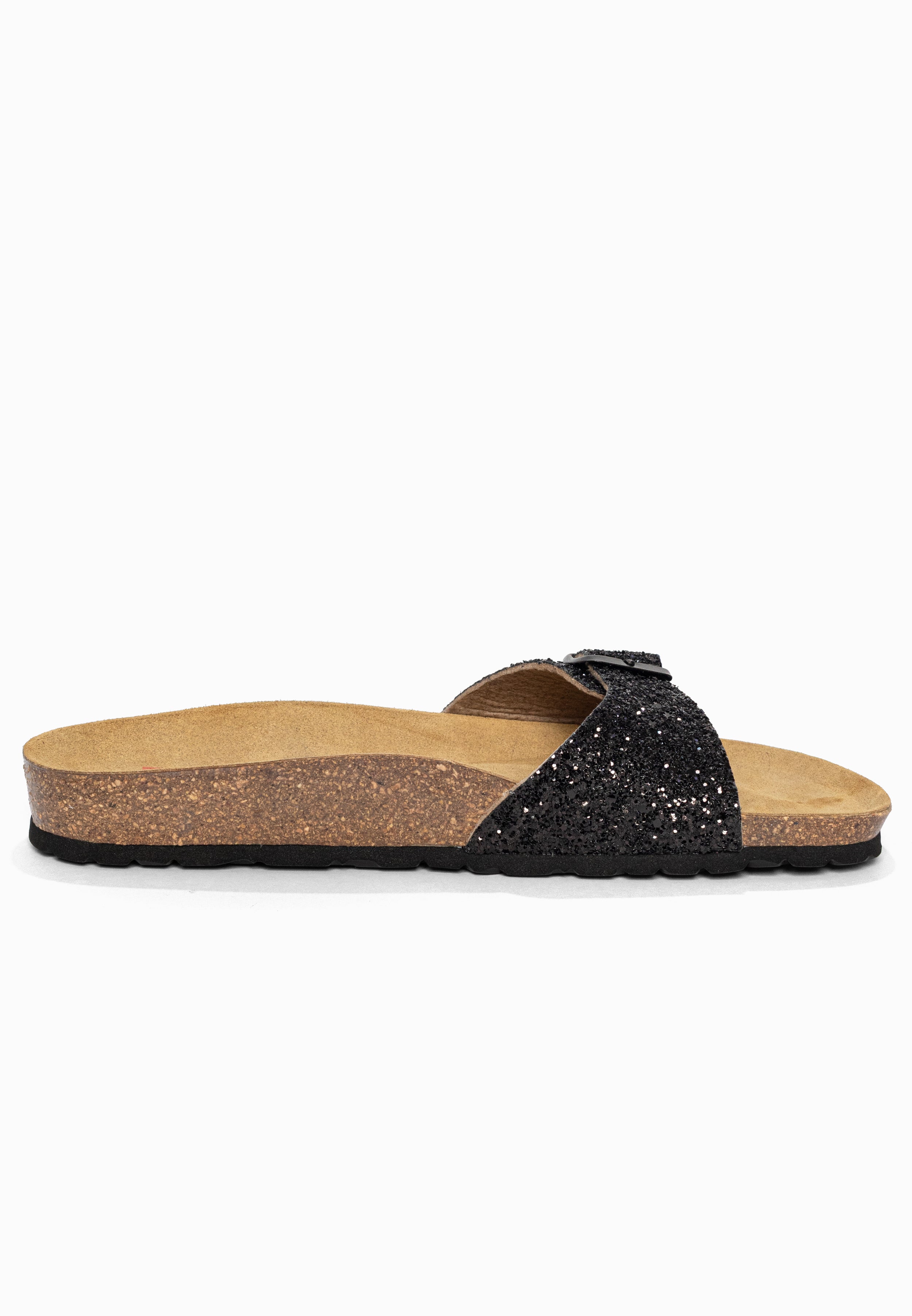 Sandales 1 Bride Zephyr Noir pailleté Bayton pour Femme