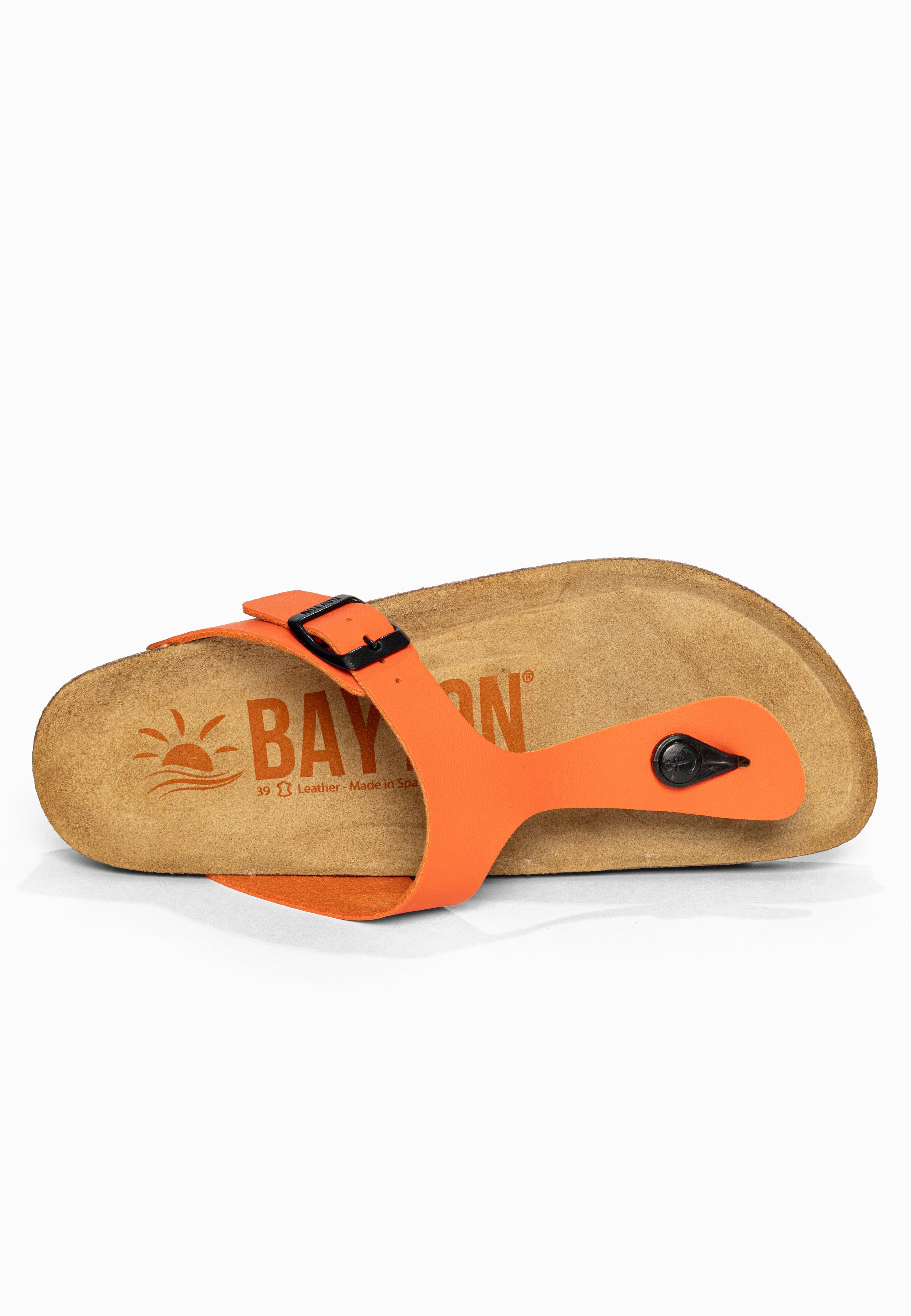 Sandales à Entre-doigts Mercure Orange Bayton pour Femme