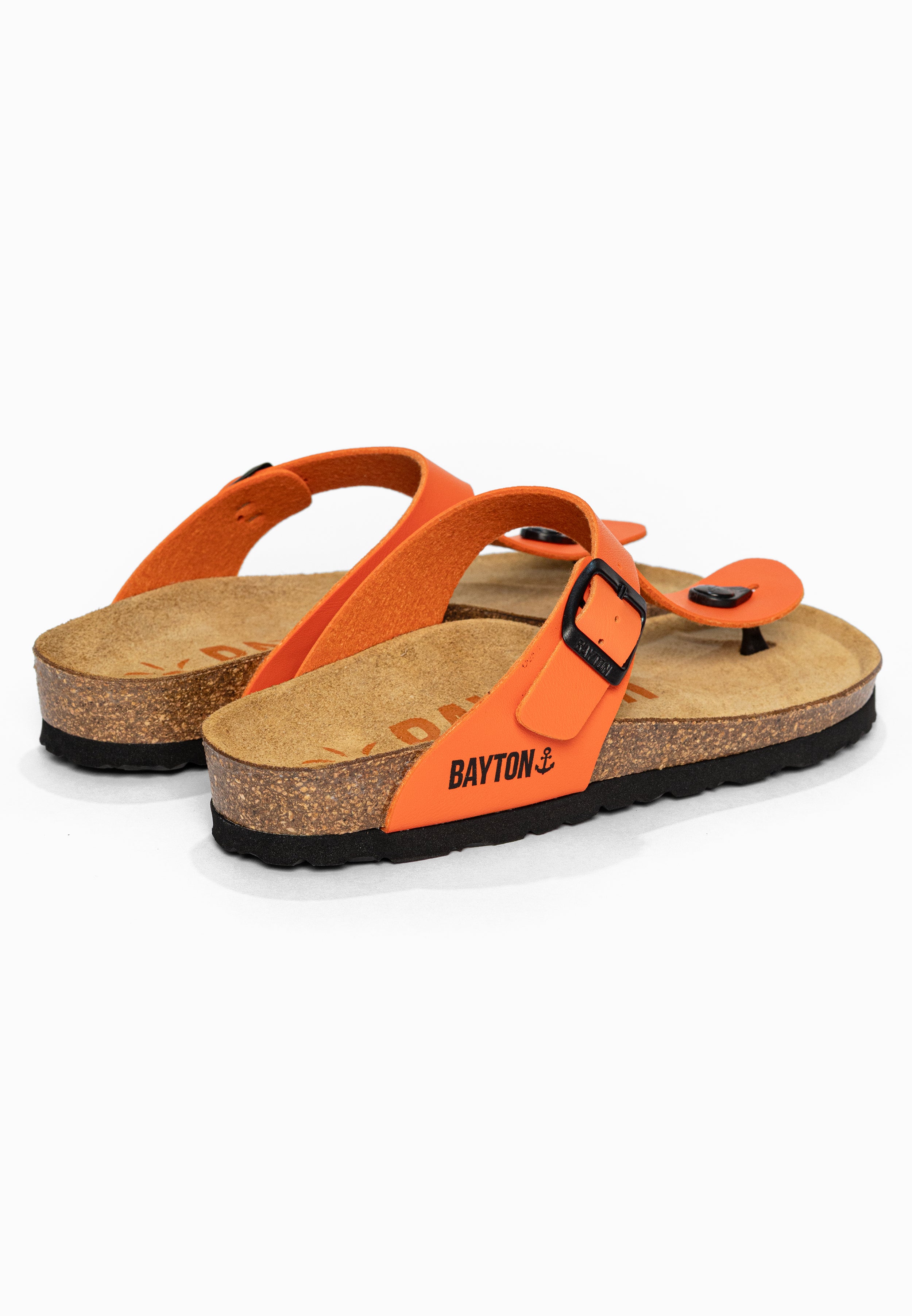 Sandales à Entre-doigts Mercure Orange Bayton pour Femme