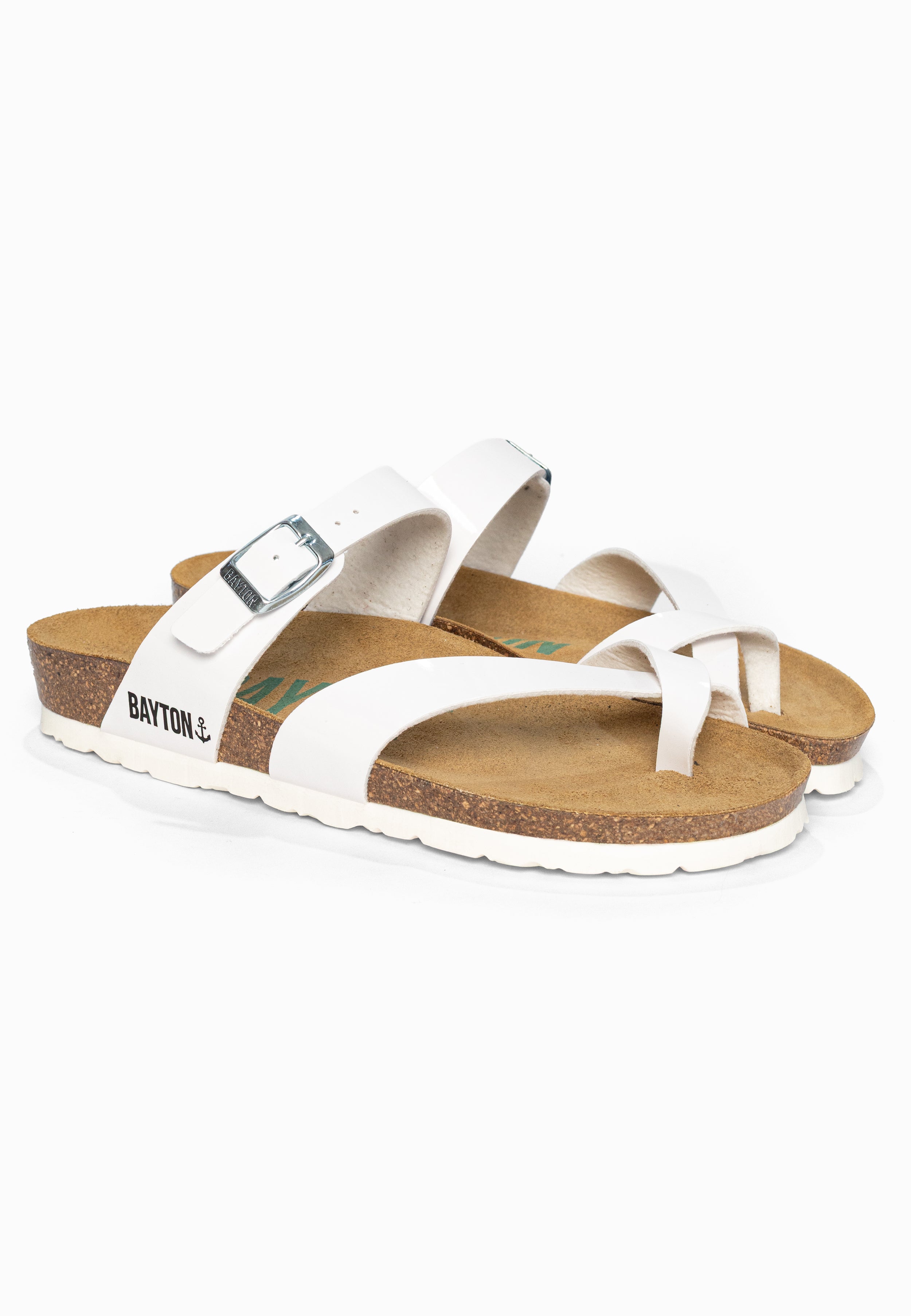 Sandales à Entre-doigts Diane Blanc Bayton pour Femme