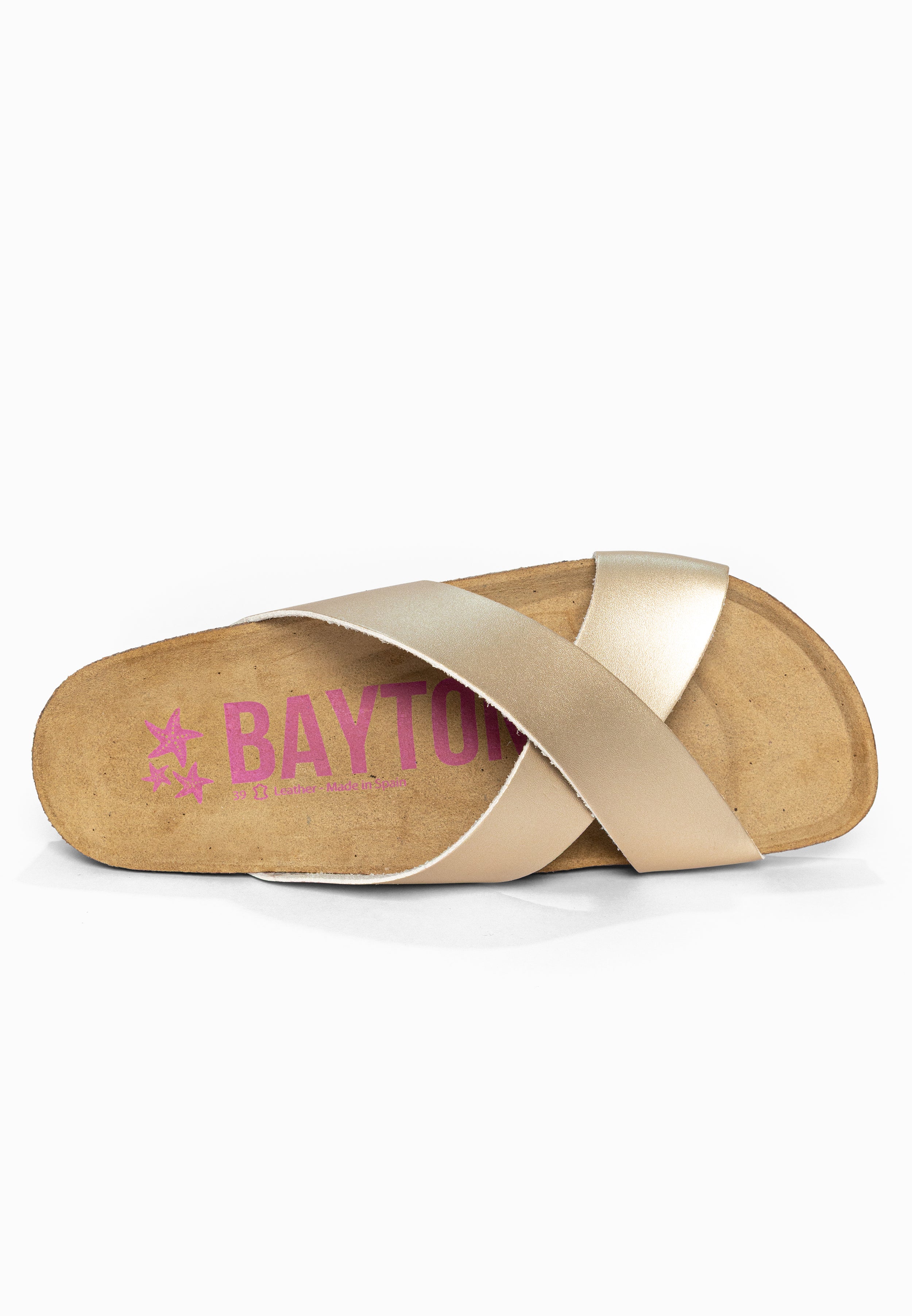 Sandales 2 Brides Gomera Or Bayton pour Femme