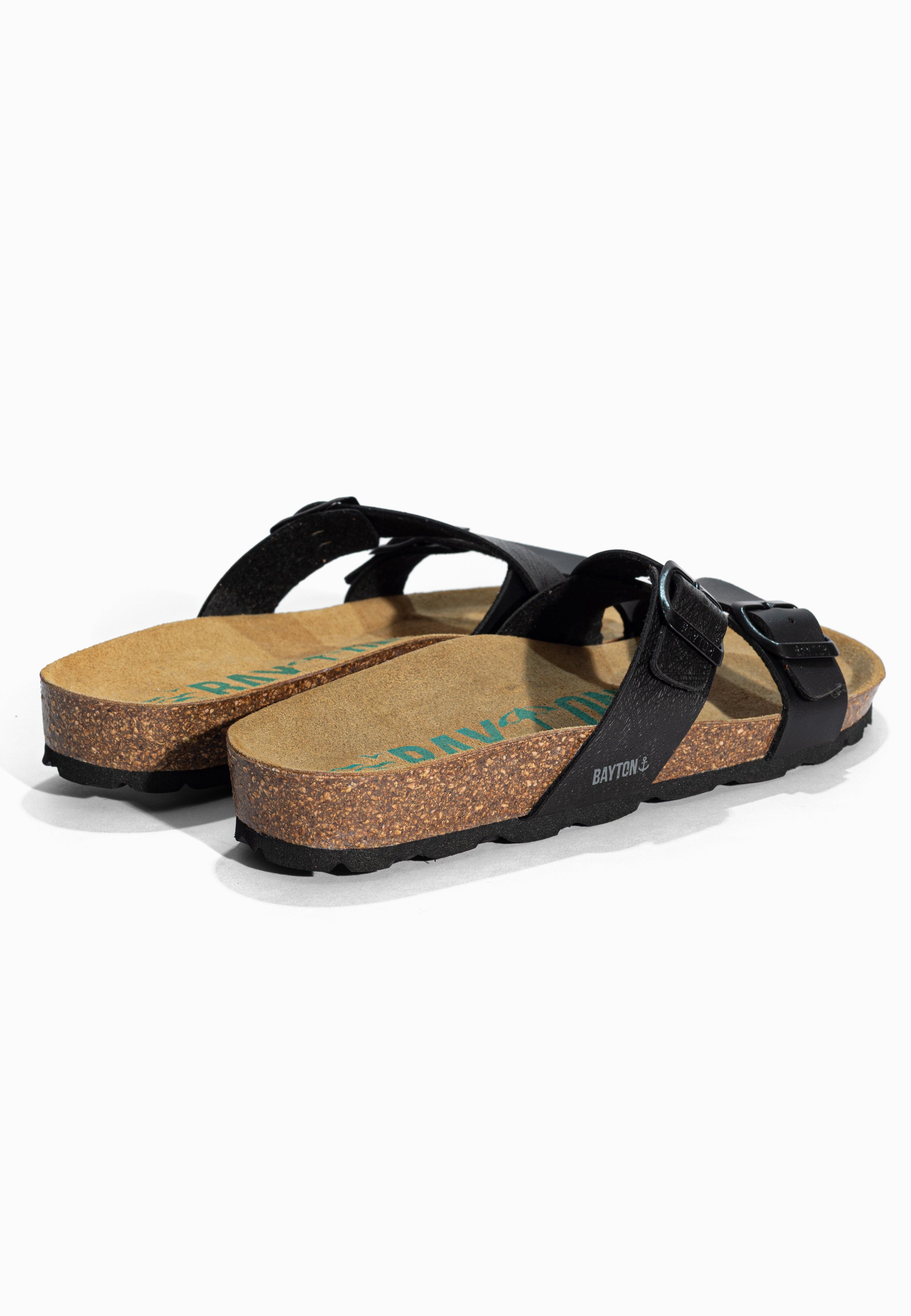 Sandales 2 Brides Cleo Noir Bayton pour Femme