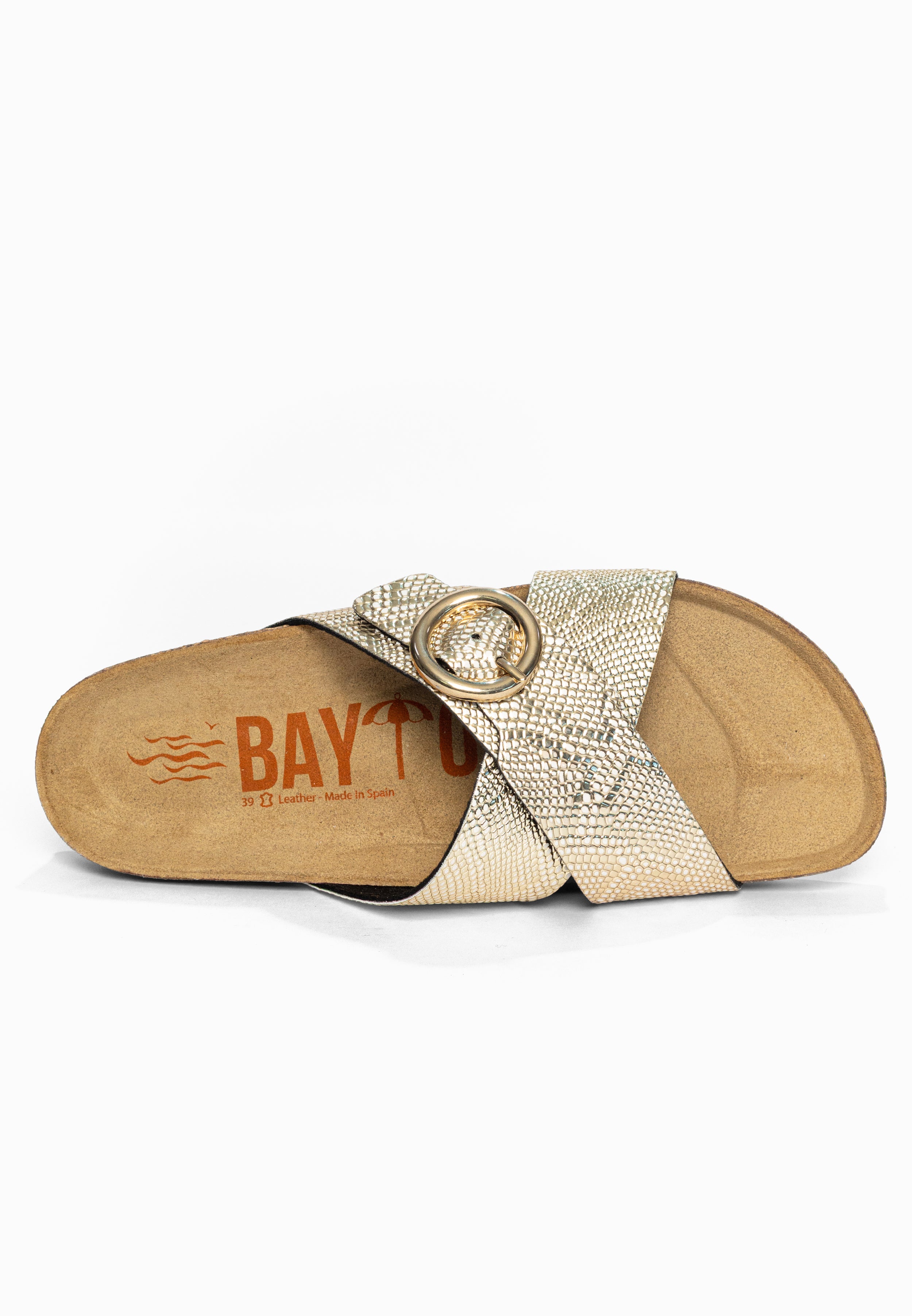Sandales 2 Brides Dushan Or Bayton pour Femme
