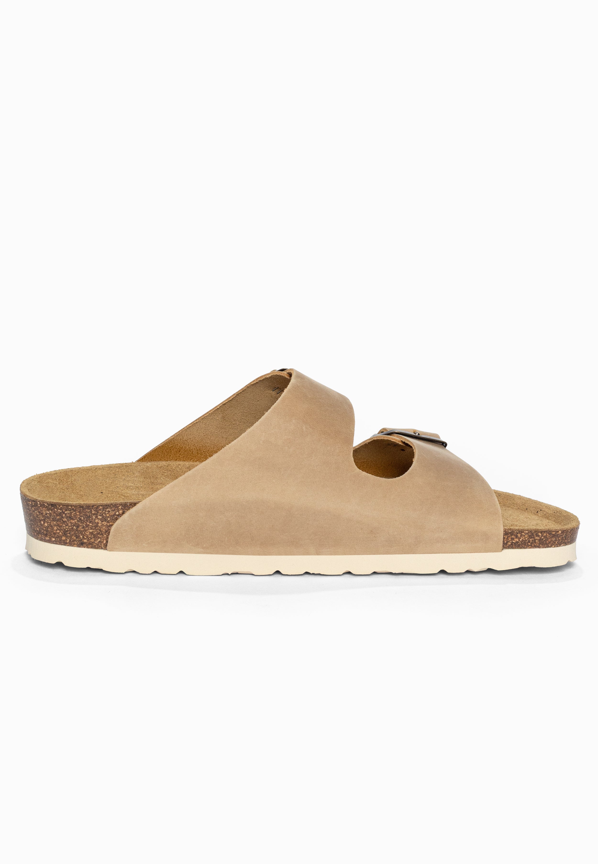 Sandales 2 Brides Atlas Beige en Cuir Bayton pour Homme