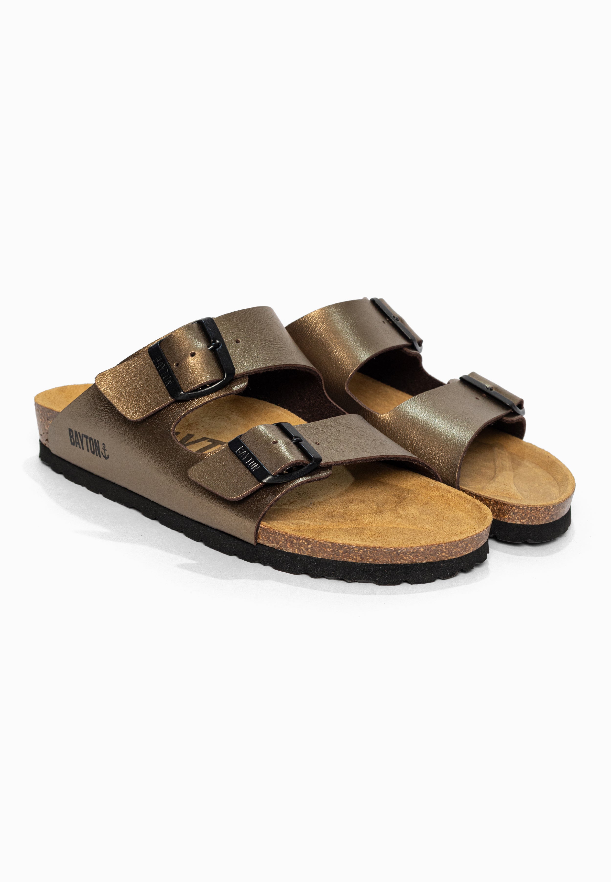 Sandales 2 Brides Atlas Bronze Bayton pour Femme