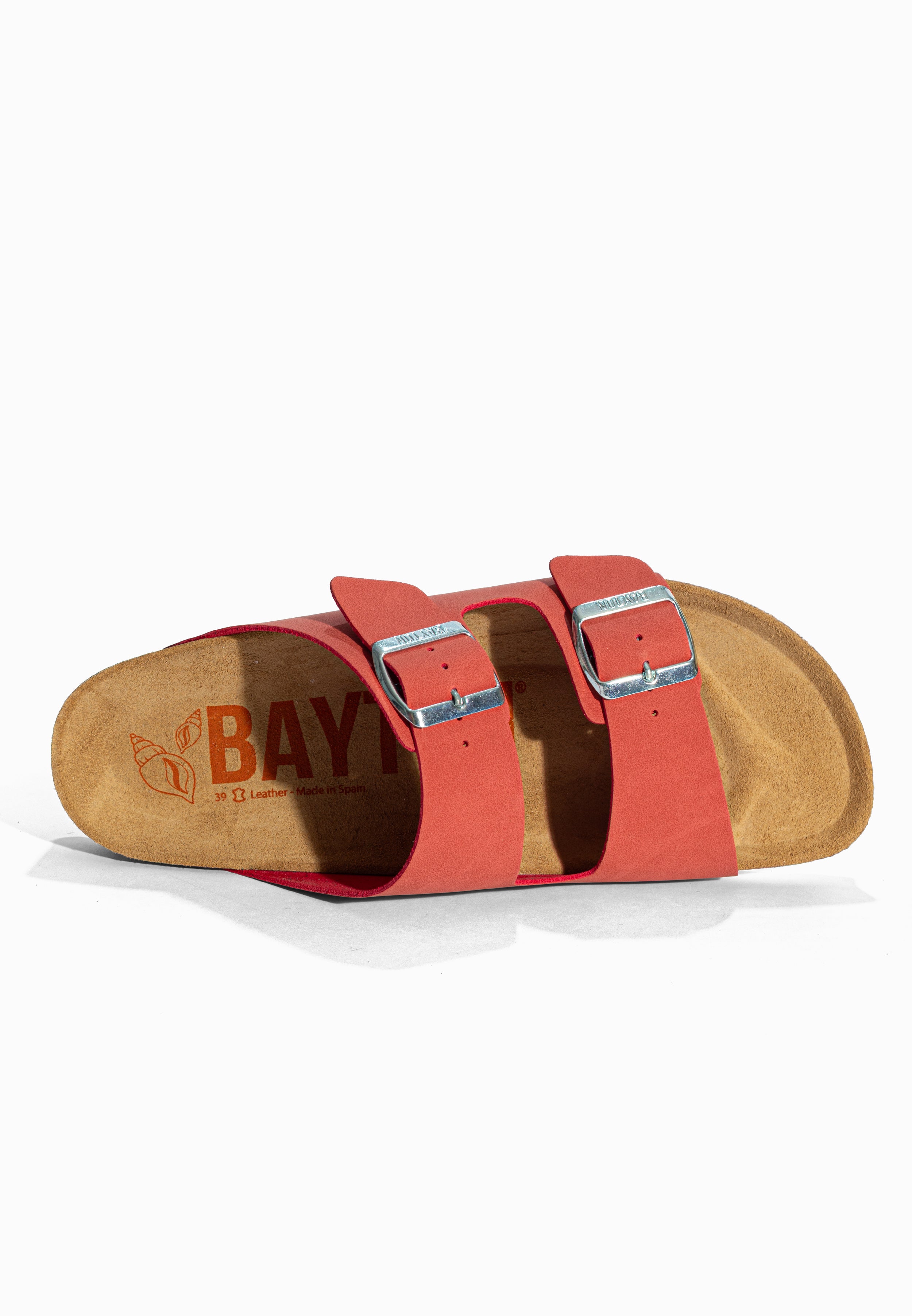 Sandales 2 Brides Atlas Corail Bayton pour Femme