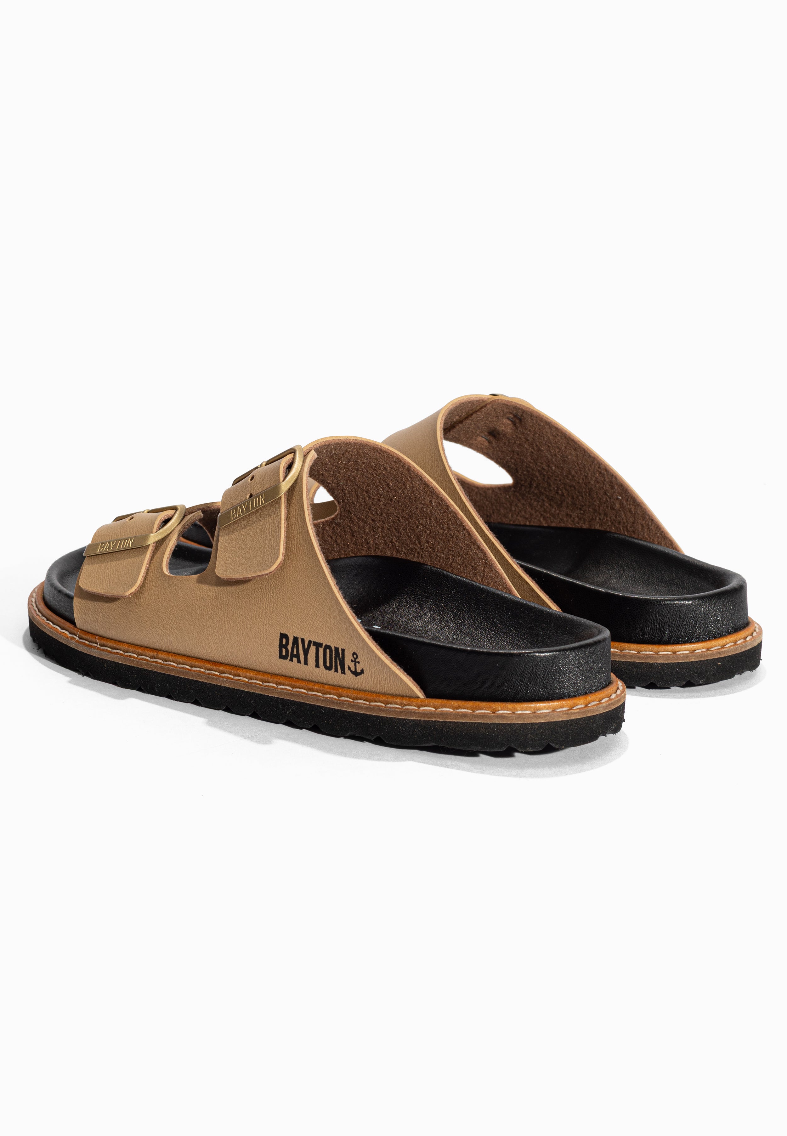 Sandales 2 Brides Atila Beige Bayton pour Femme