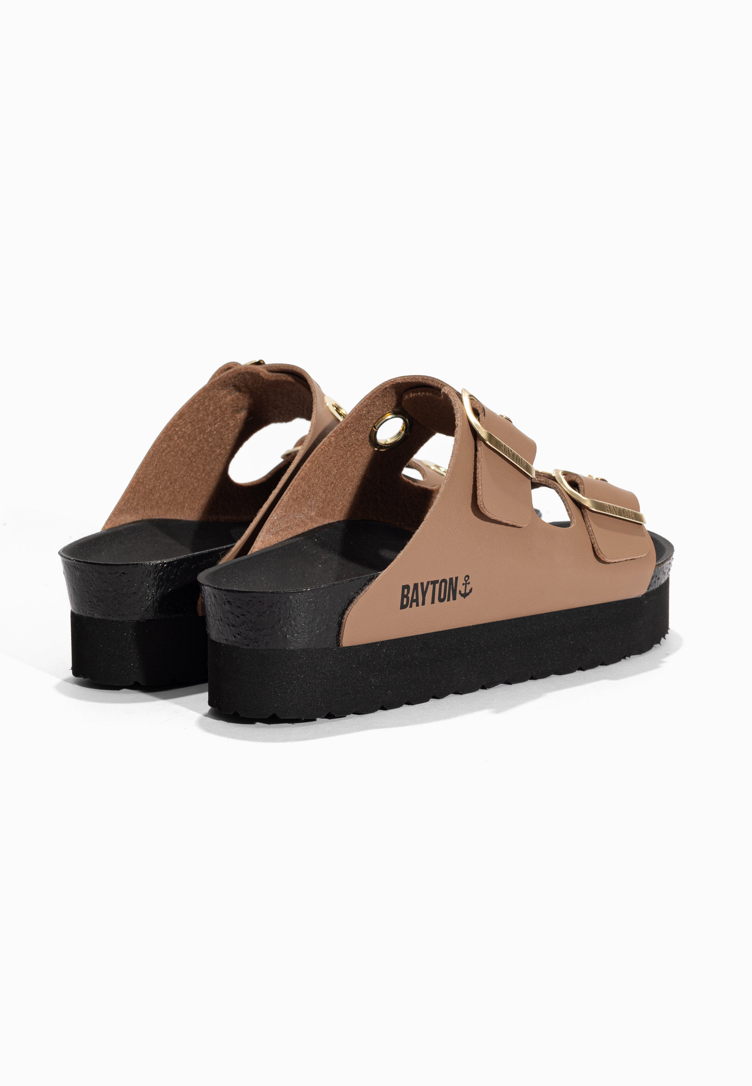 Sandales à Plateforme Jackie Beige Bayton pour Femme