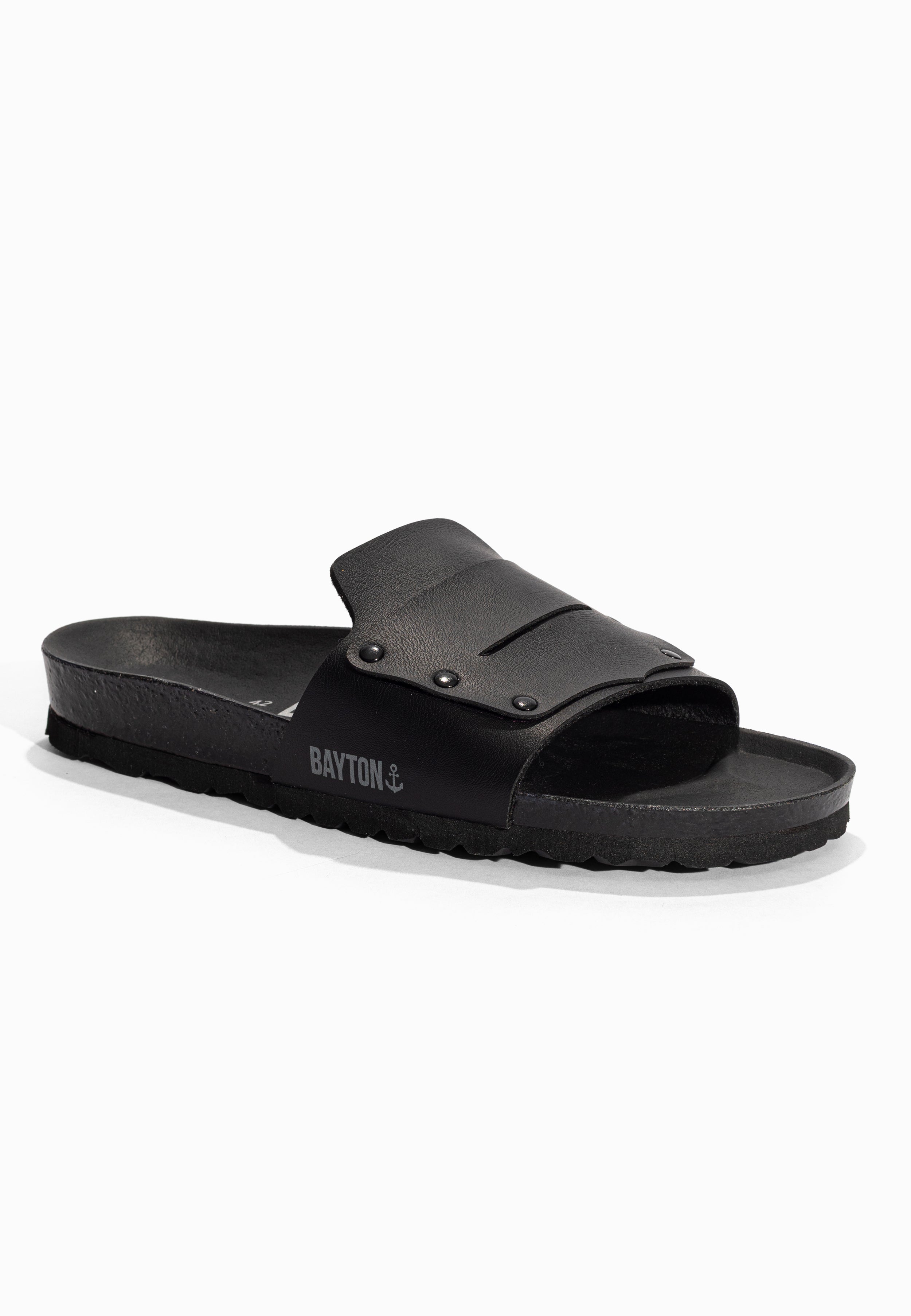 Sandales 1 Bride Mateo Noir Bayton pour Homme