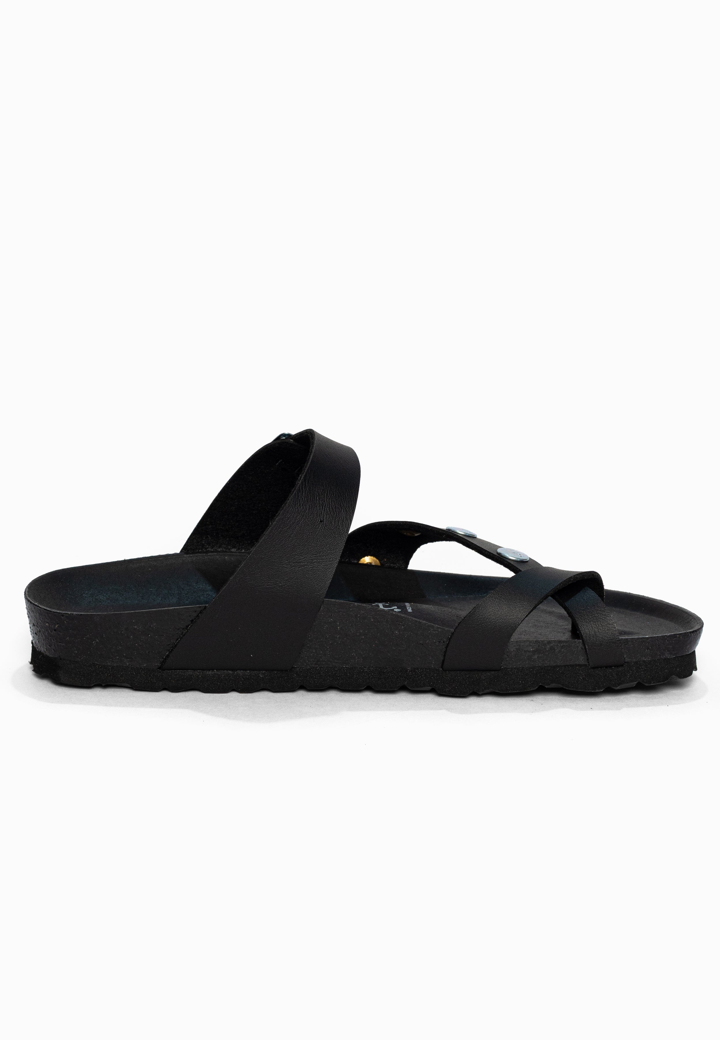 Sandales à Entre-doigts Divine Noir Bayton pour Femme