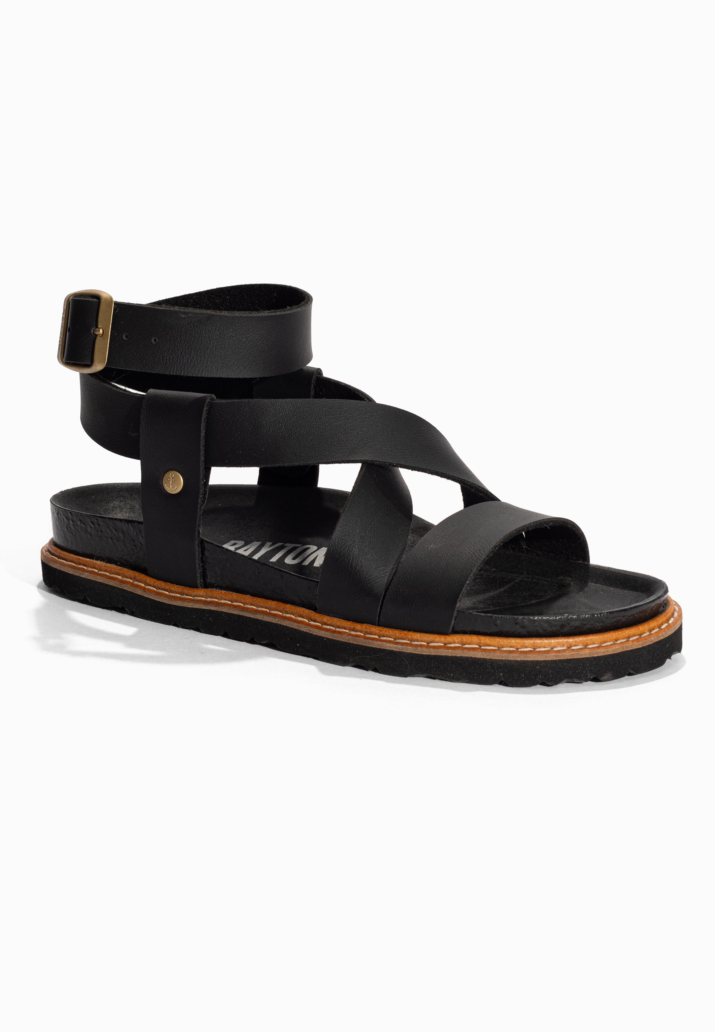 Sandales Multi-Brides Myla Noir Bayton pour Femme