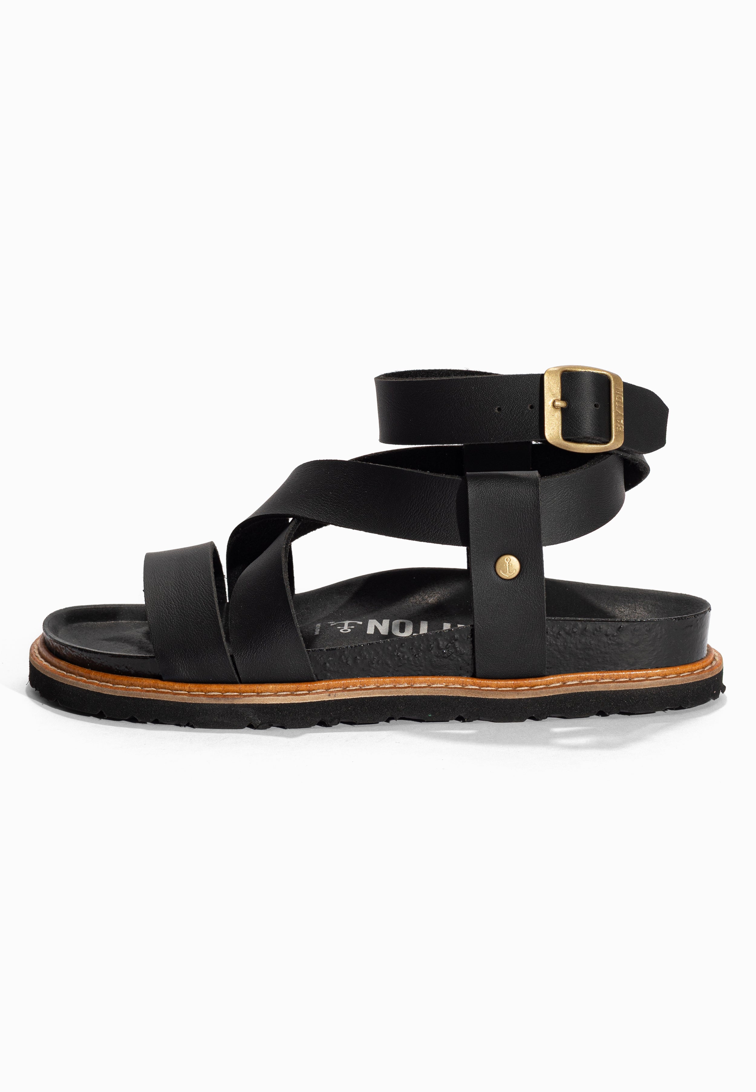 Sandales Multi-Brides Myla Noir Bayton pour Femme