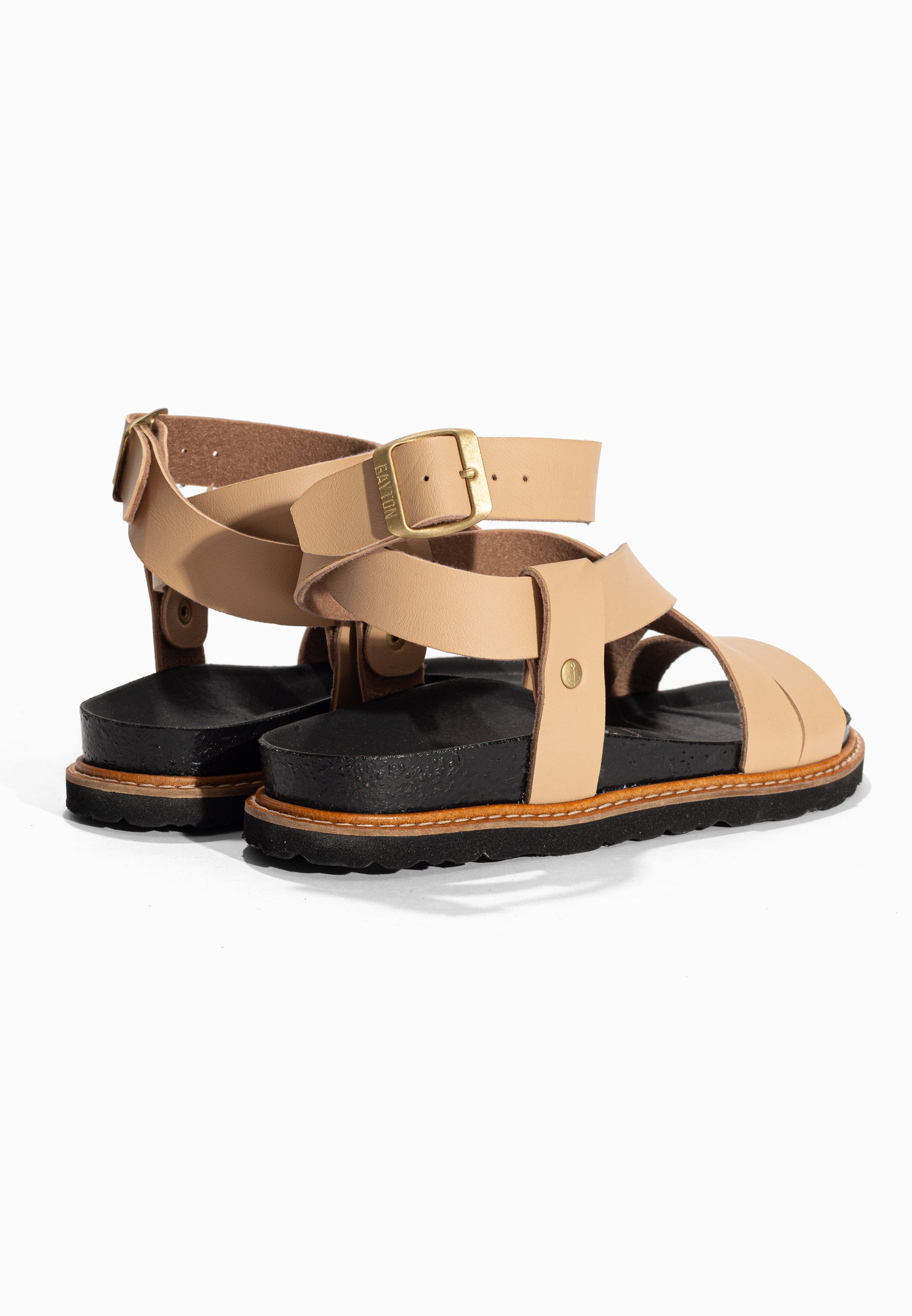 Sandales Multi-Brides Myla Beige Bayton pour Femme