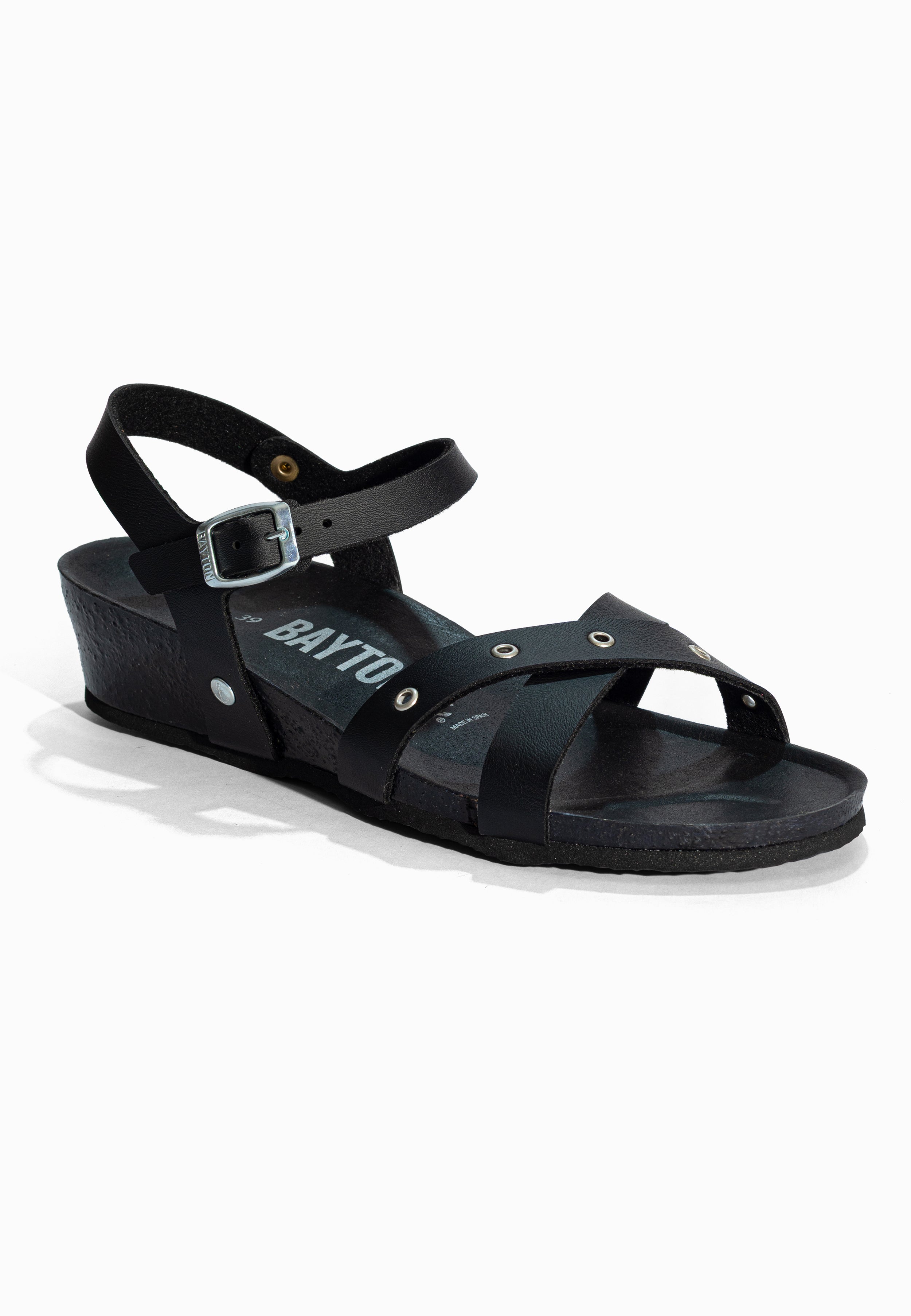 Sandales Compensées et Semi-compensées Candice Noir Bayton pour Femme