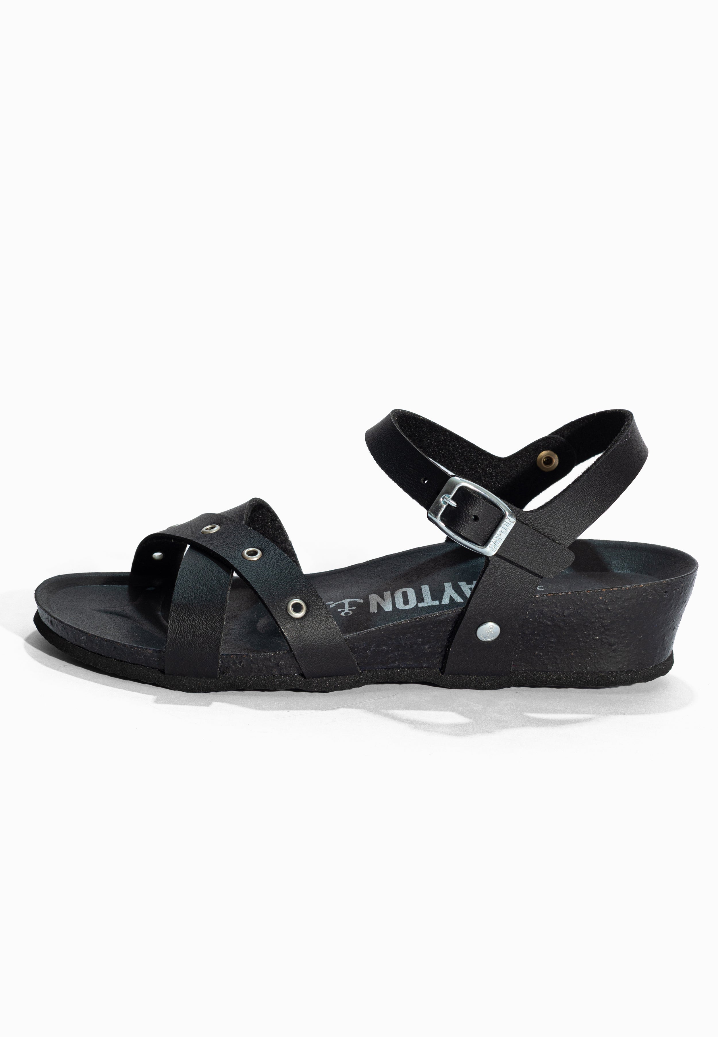 Sandales Compensées et Semi-compensées Candice Noir Bayton pour Femme