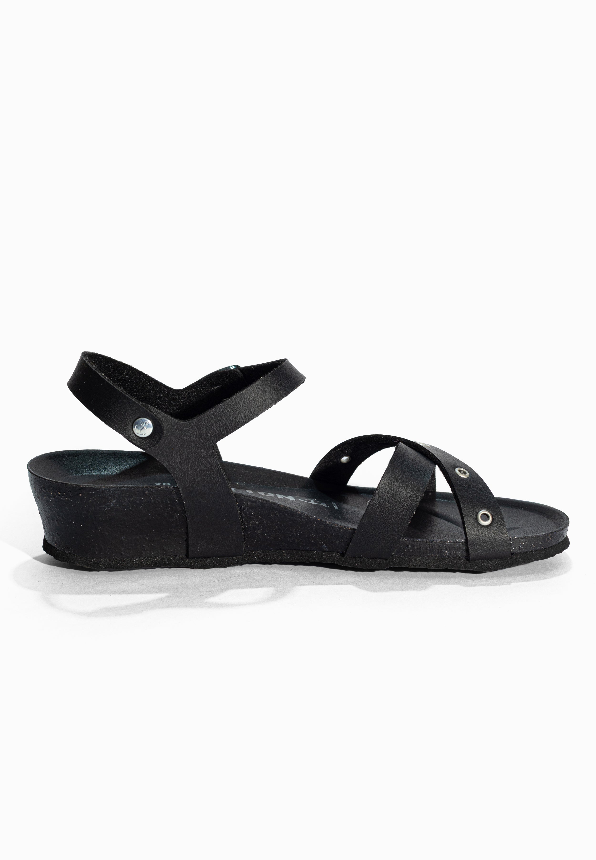 Sandales Compensées et Semi-compensées Candice Noir Bayton pour Femme