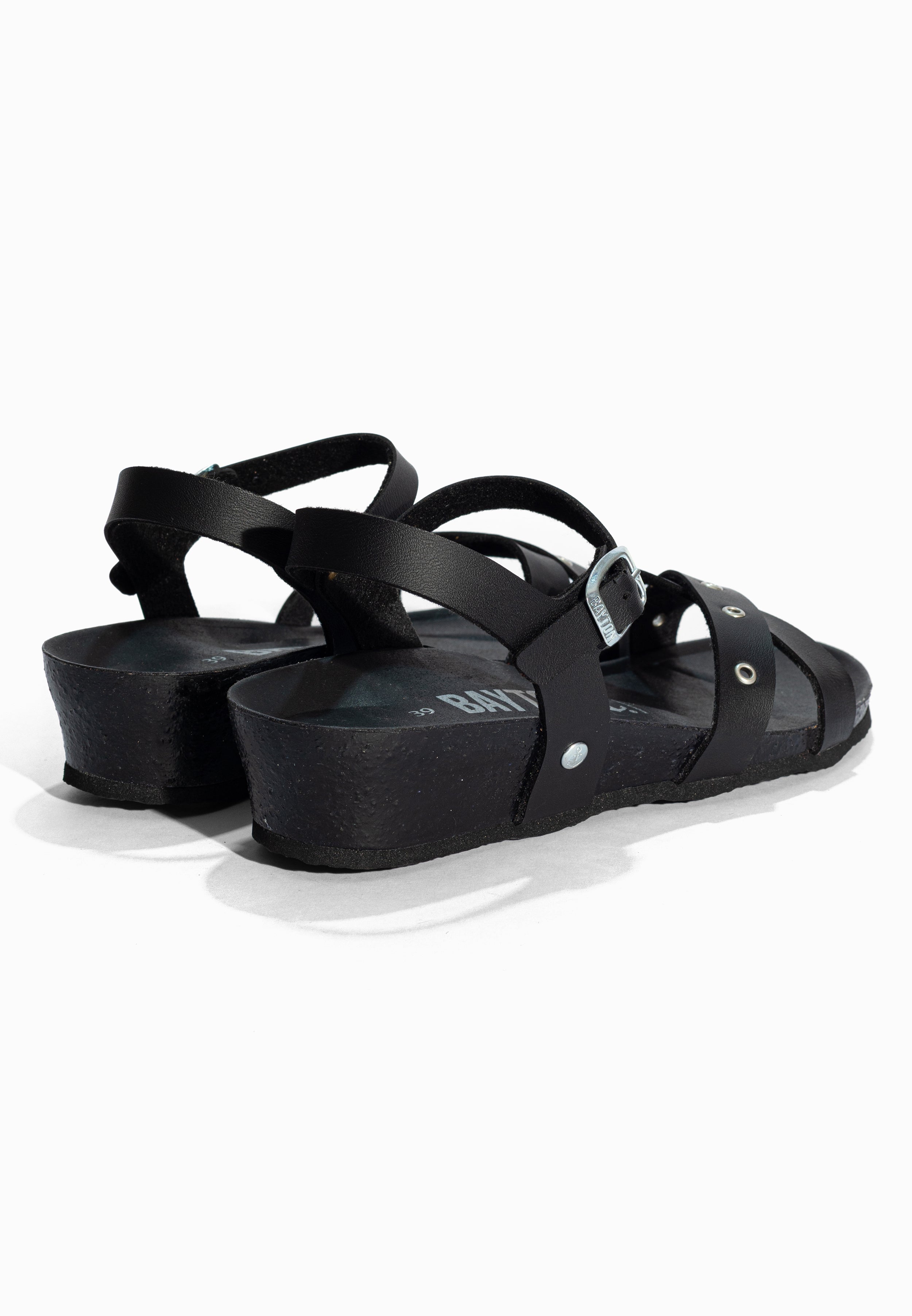 Sandales Compensées et Semi-compensées Candice Noir Bayton pour Femme