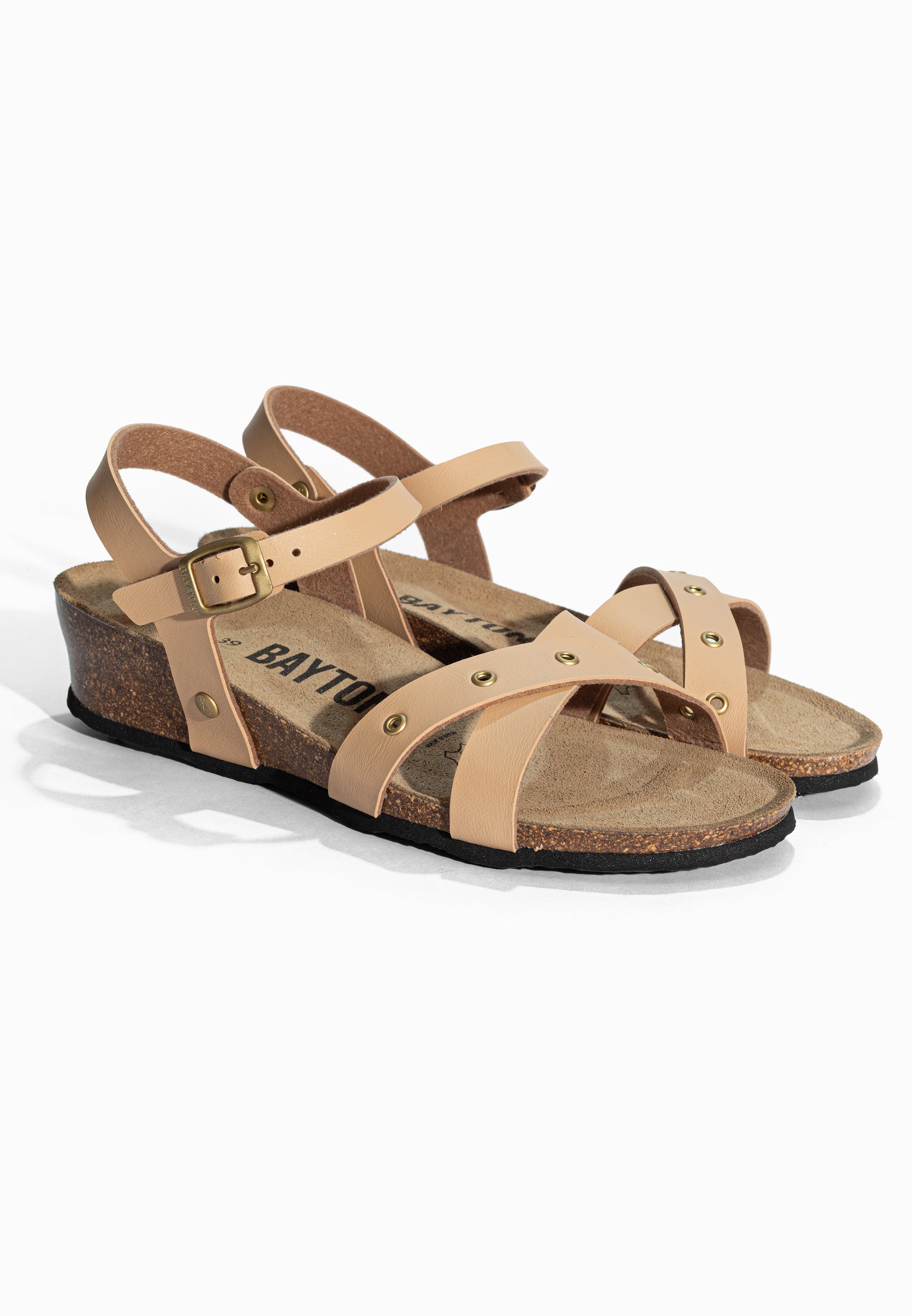 Sandales Compensées et Semi-compensées Candice Beige Bayton pour Femme