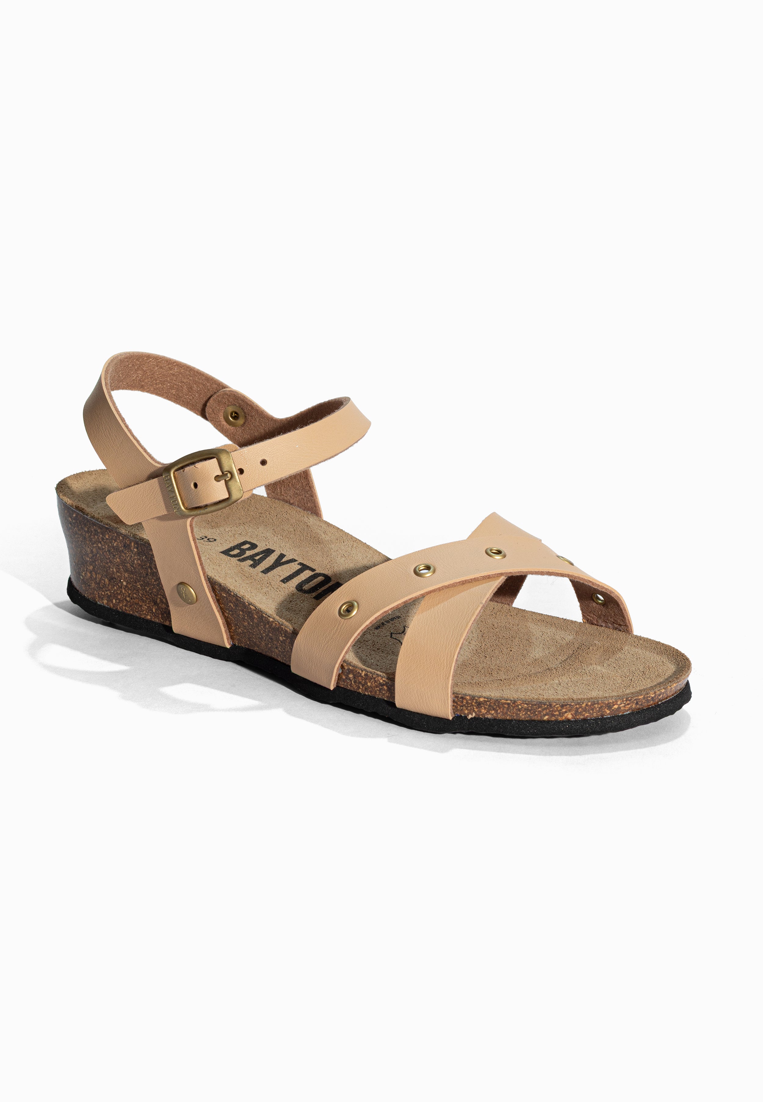 Sandales Compensées et Semi-compensées Candice Beige Bayton pour Femme