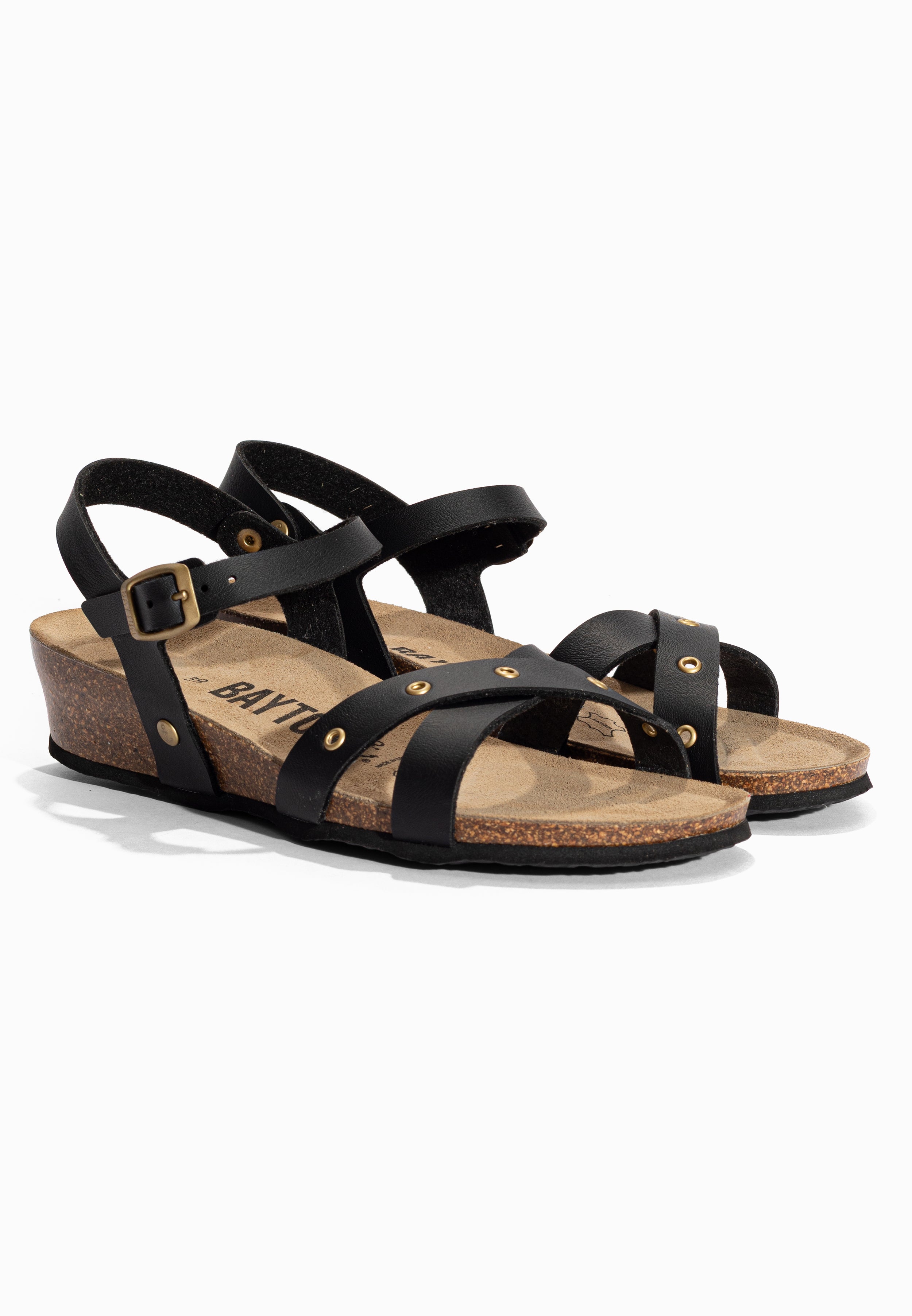 Sandales Compensées et Semi-compensées Candice Noir Bayton pour Femme