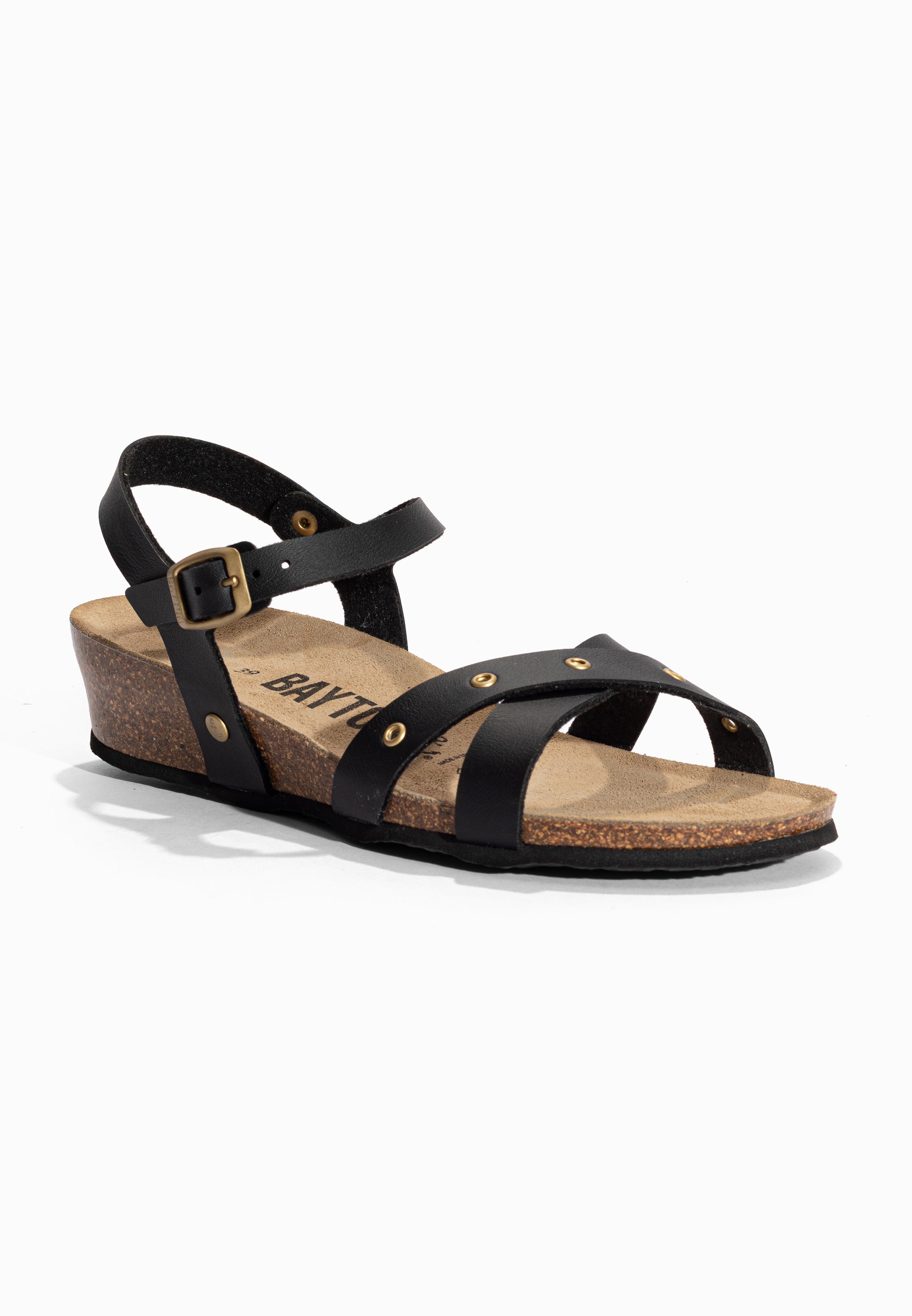 Sandales Compensées et Semi-compensées Candice Noir Bayton pour Femme