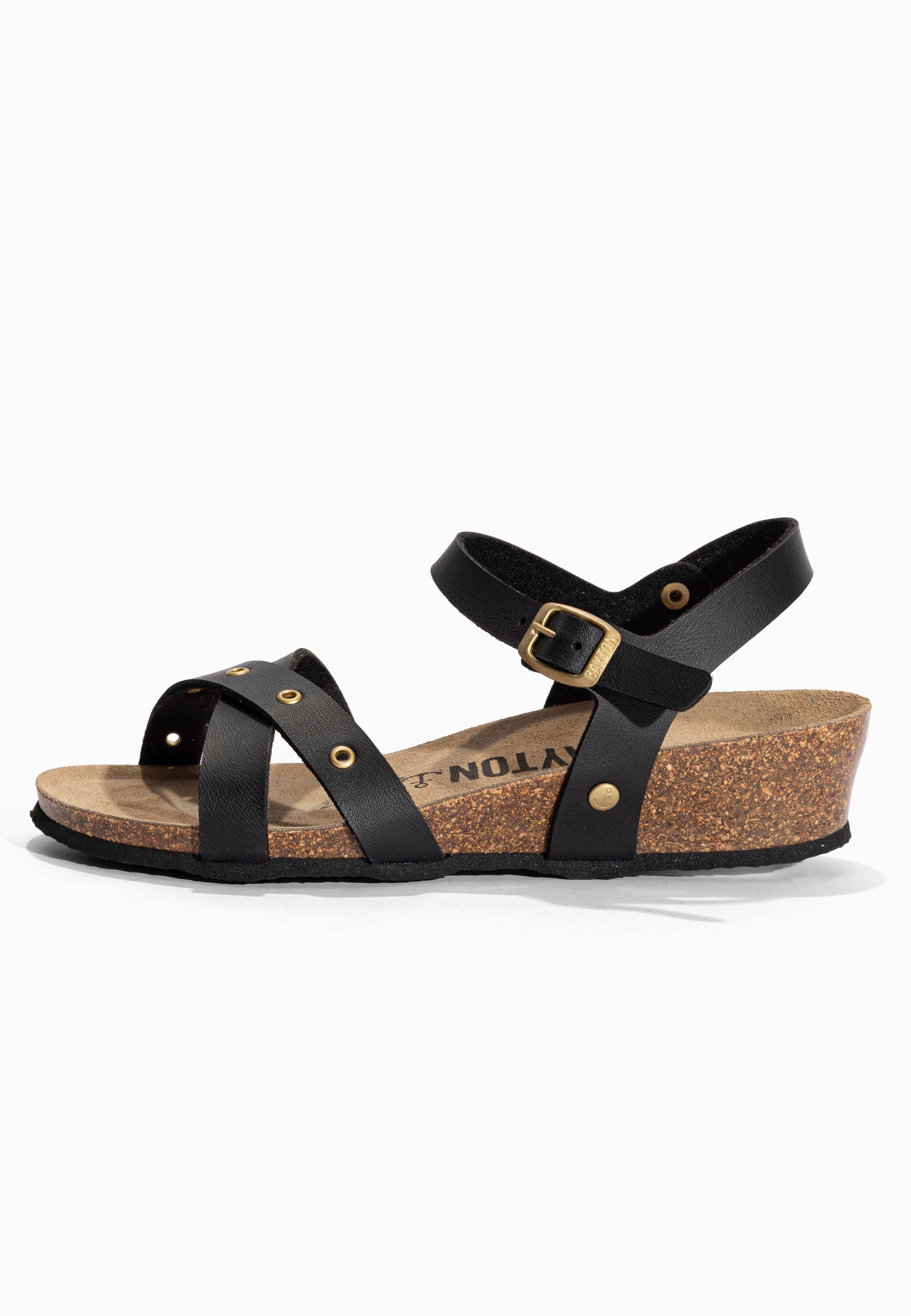 Sandales Compensées et Semi-compensées Candice Noir Bayton pour Femme