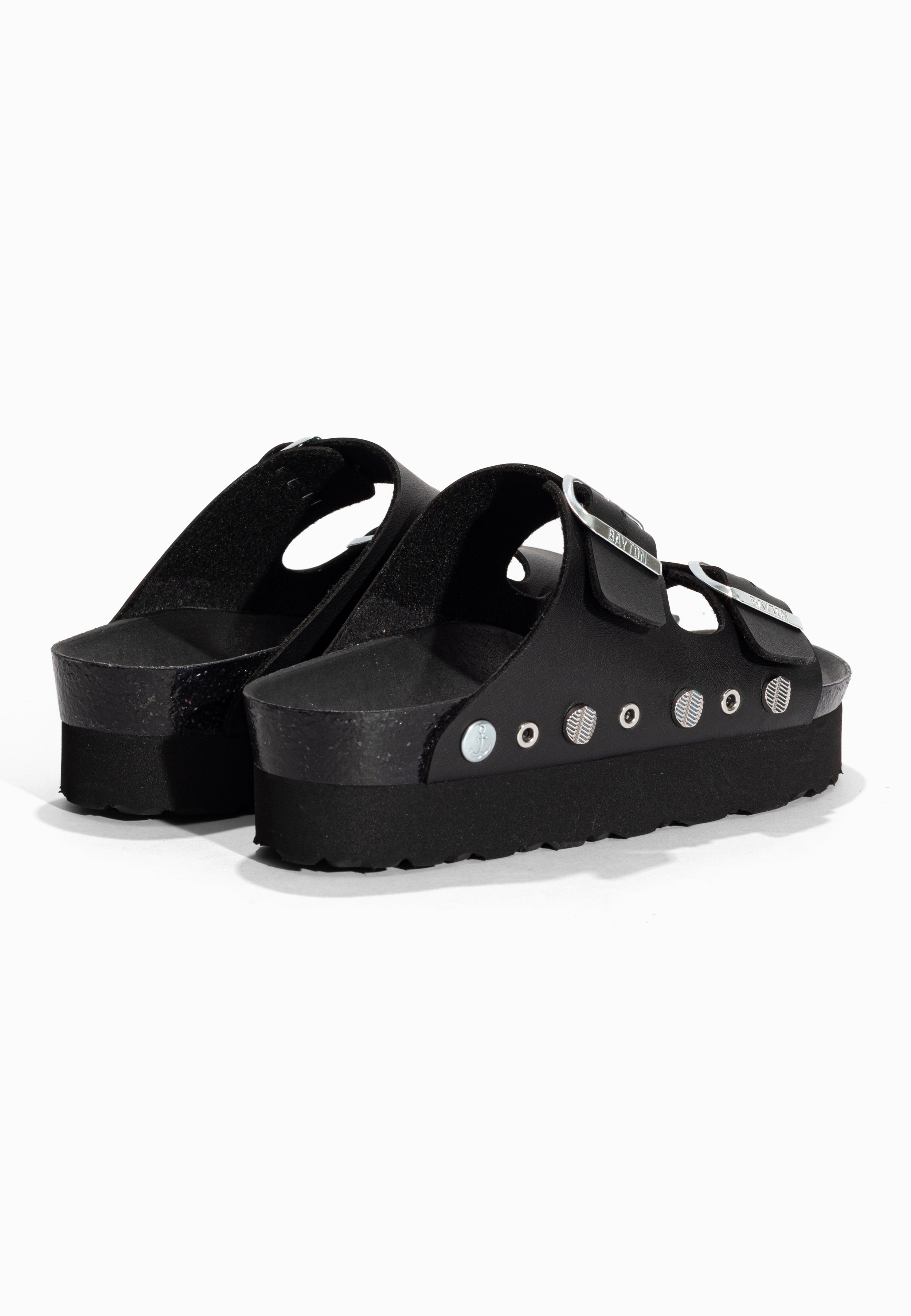 Sandales à Plateforme Julia Noir Bayton pour Femme