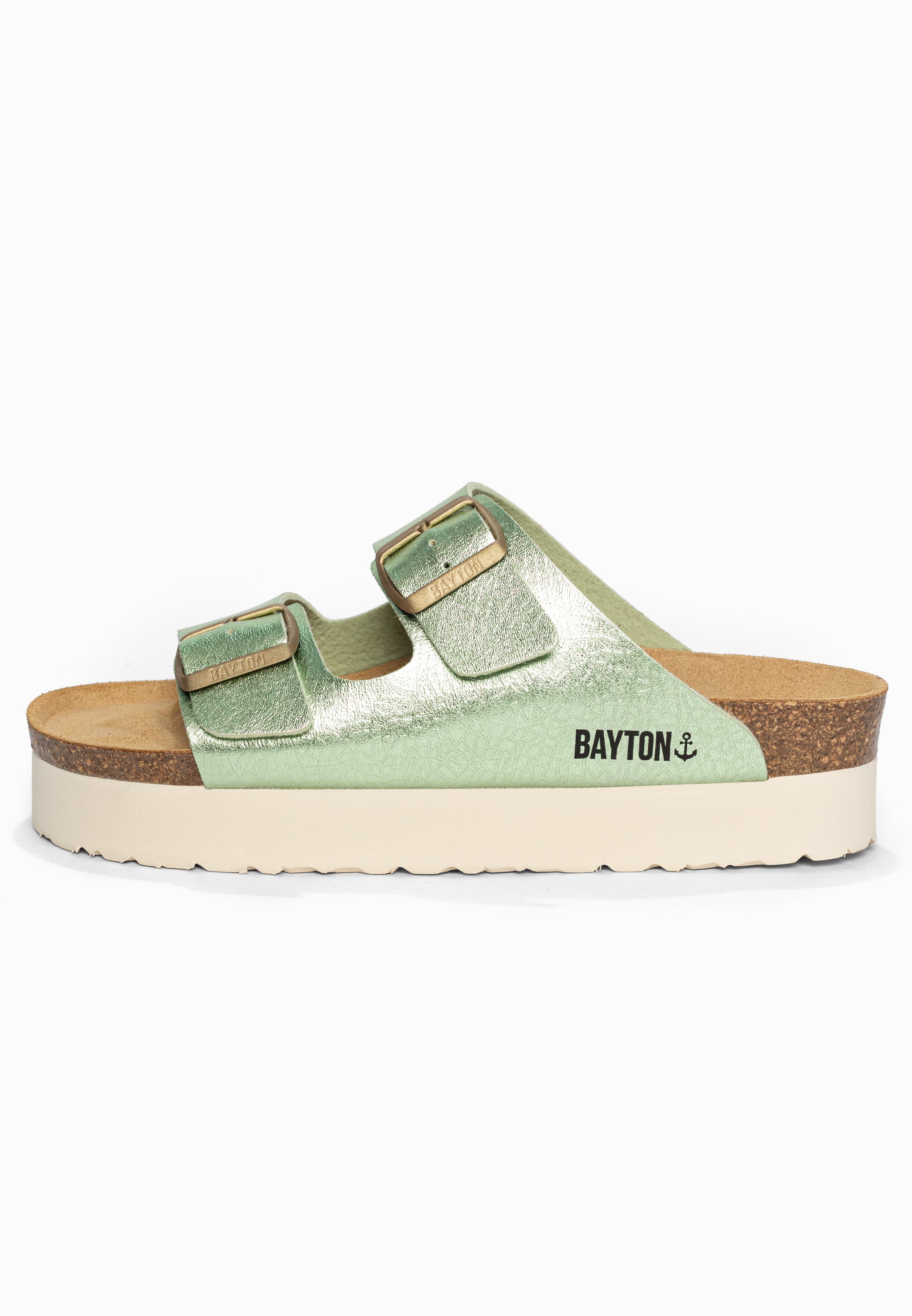 Sandales à Plateforme Japet Vert Bayton pour Femme