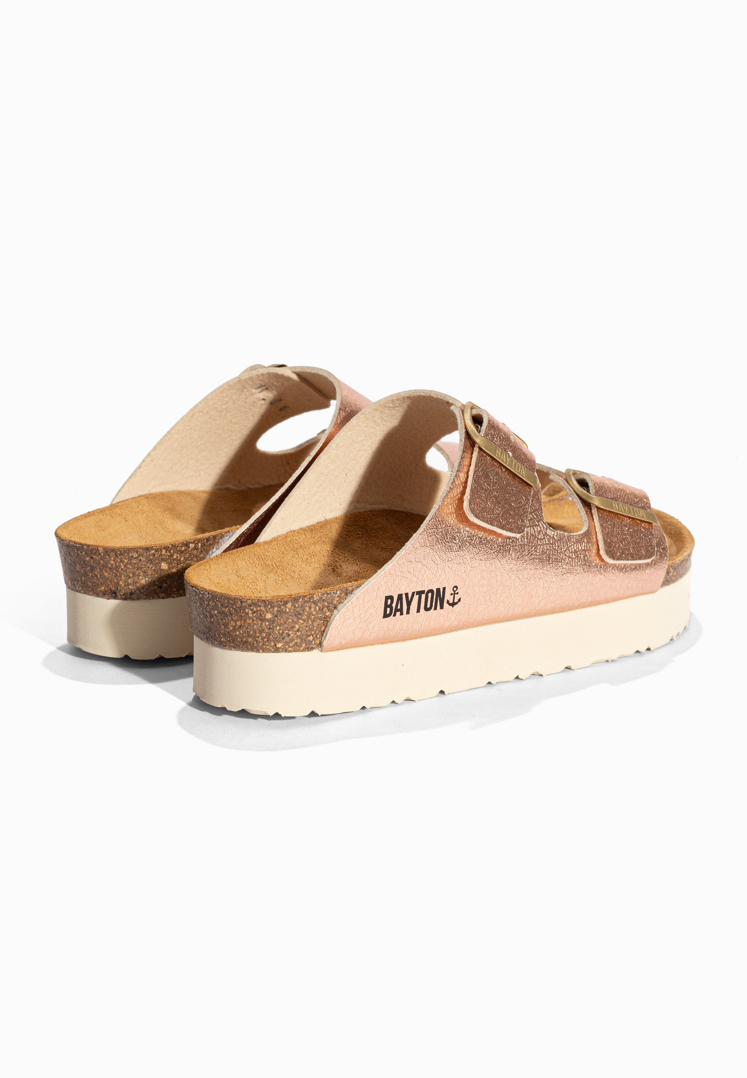 Sandales à Plateforme Japet Rose gold Bayton pour Femme